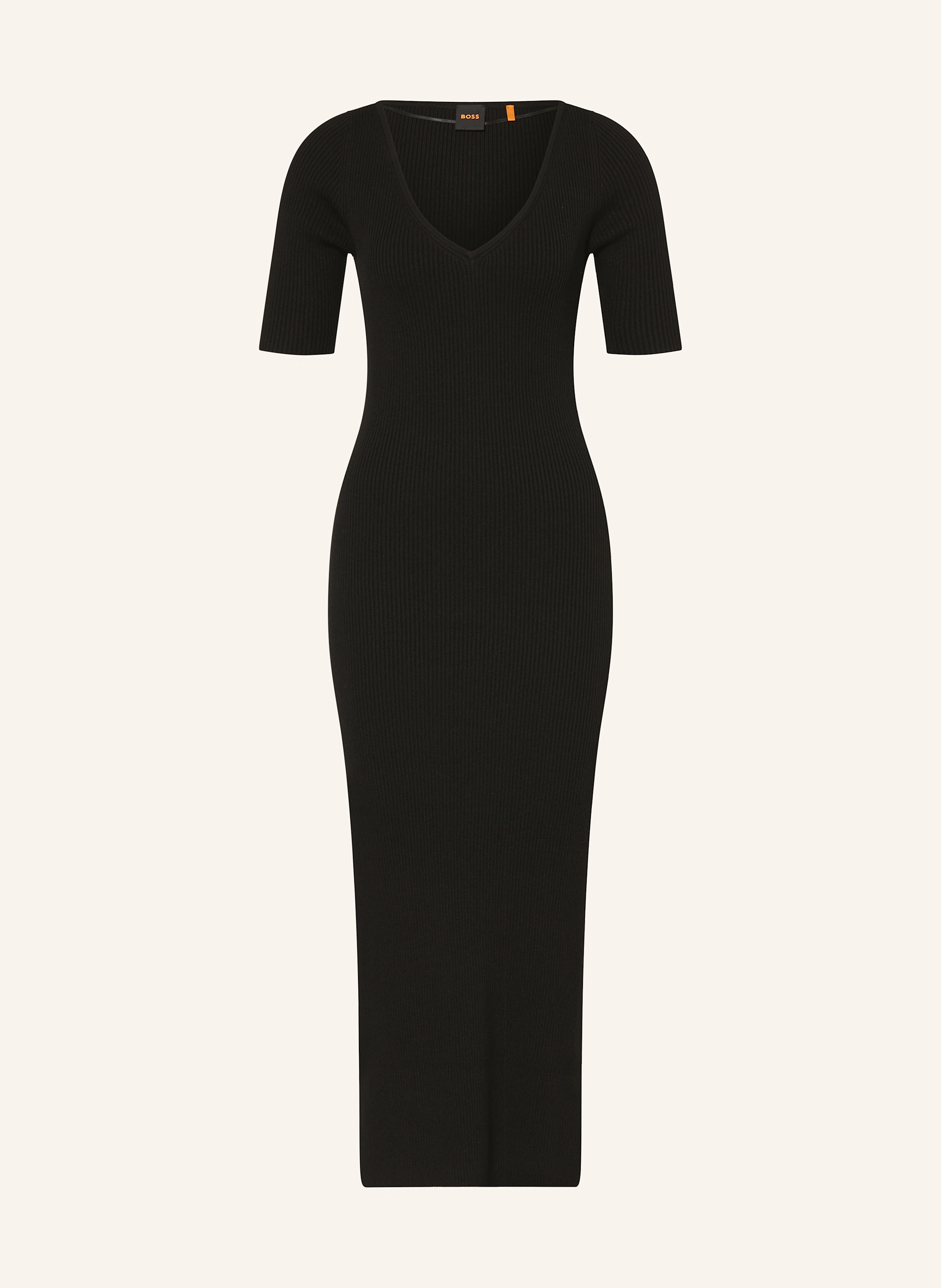 boss knitted dress BOSS - Knitted dress with stitched details