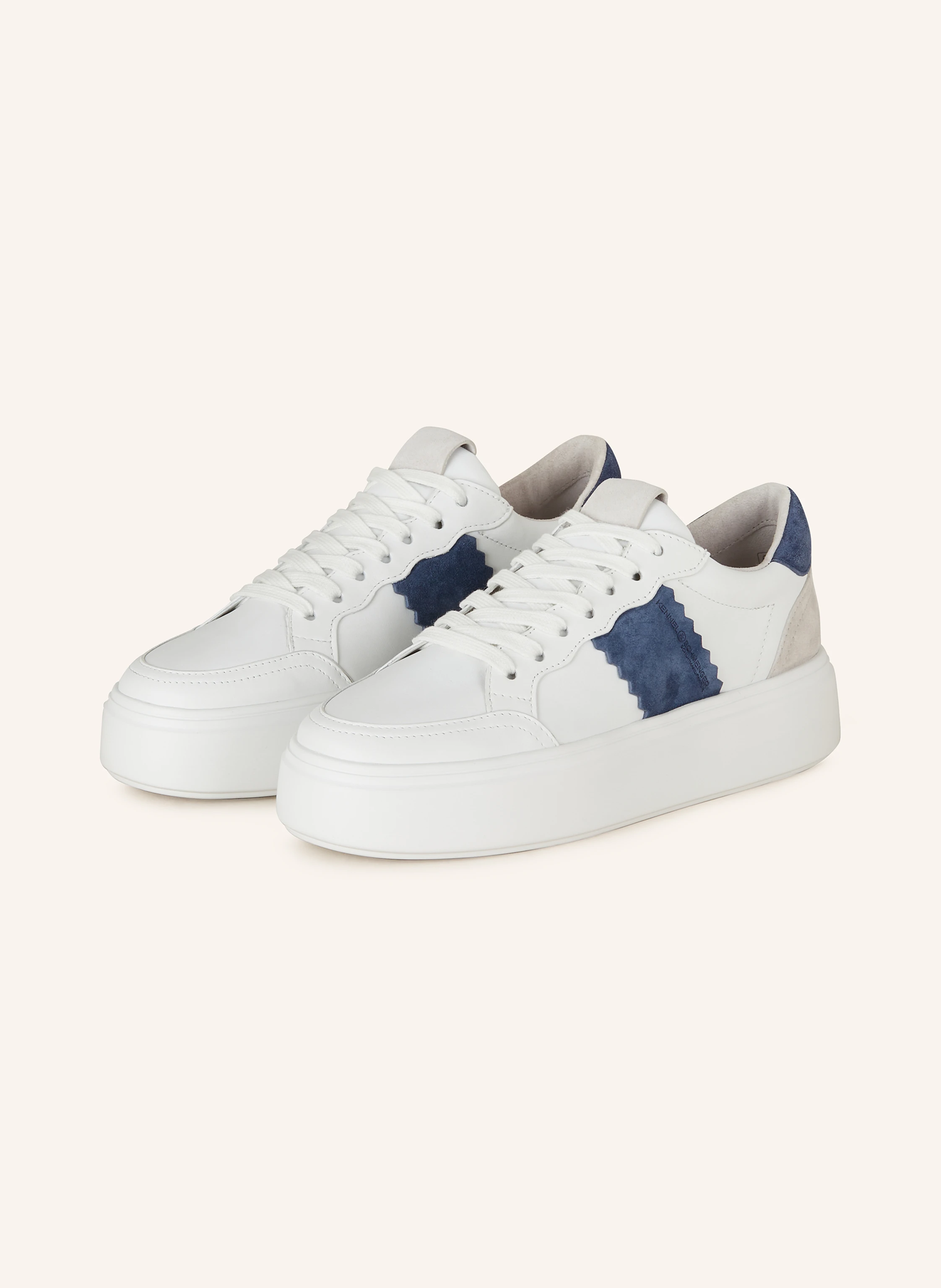 KENNEL SCHMENGER Sneakers COOL in white/ blue