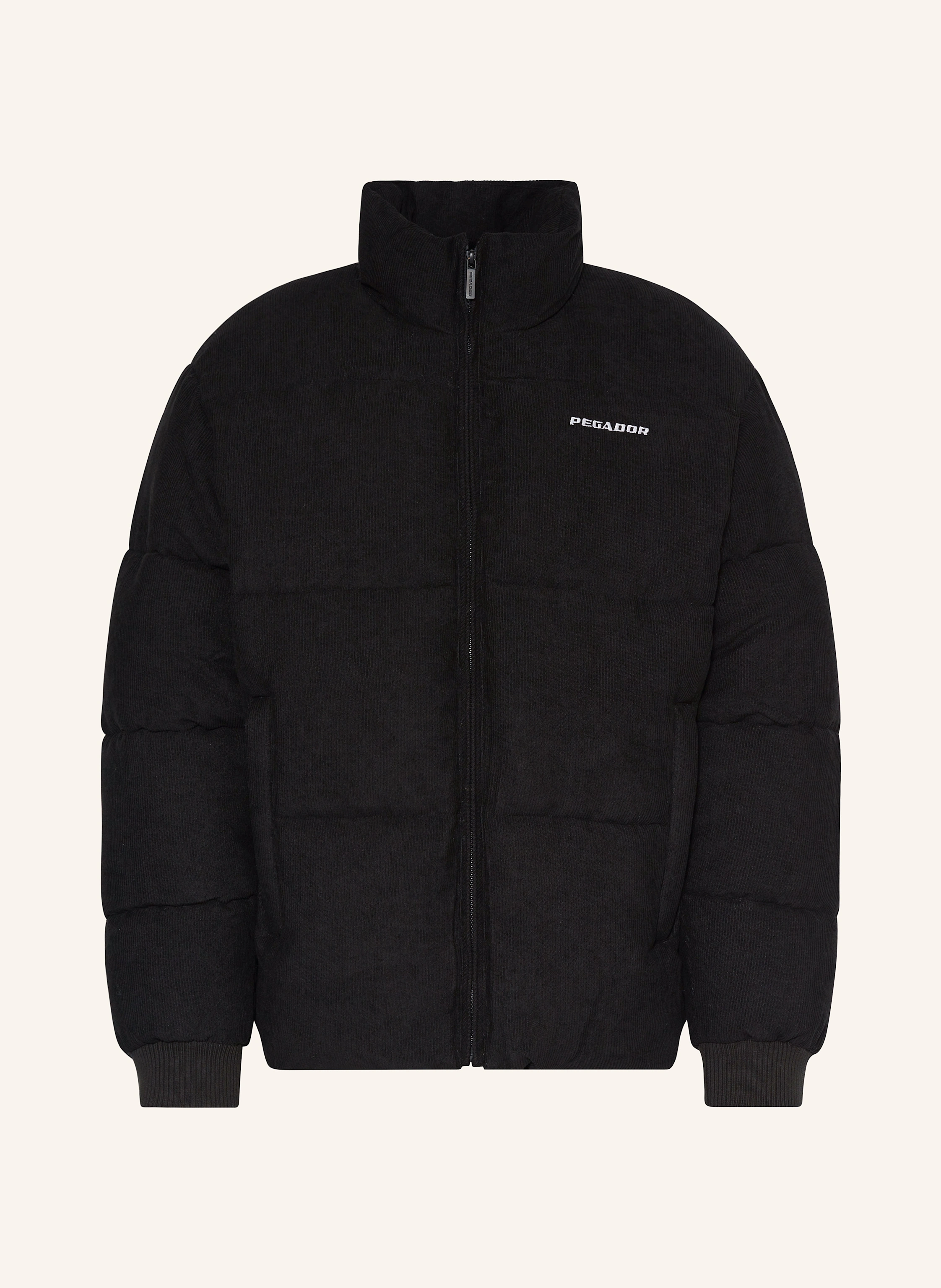PEGADOR Steppjacke SOLIN aus Cord in schwarz