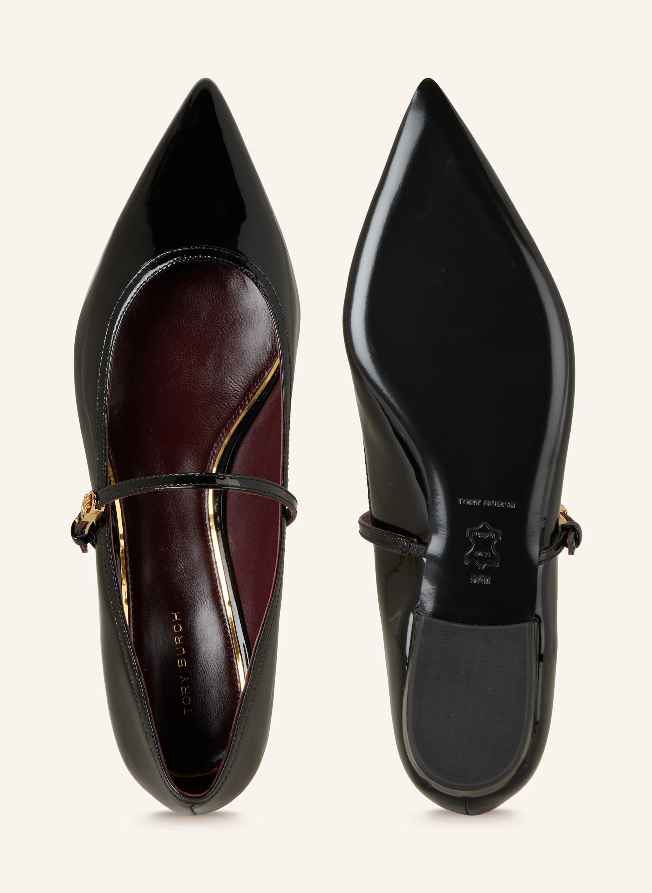 TORY BURCH Mary Jane ballet flats in black