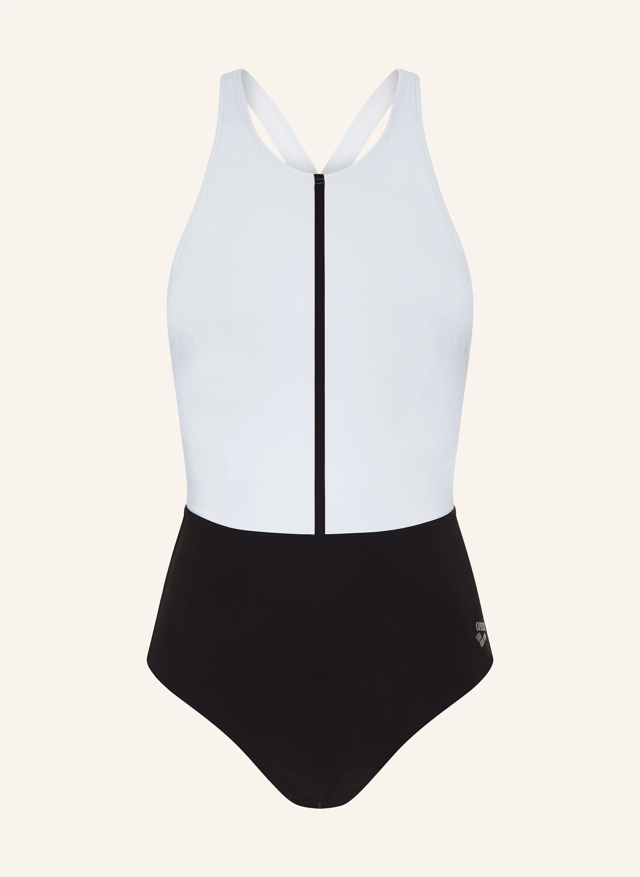 arena Shape swimsuit SILVIA with UV protection: BLACK / WHITE