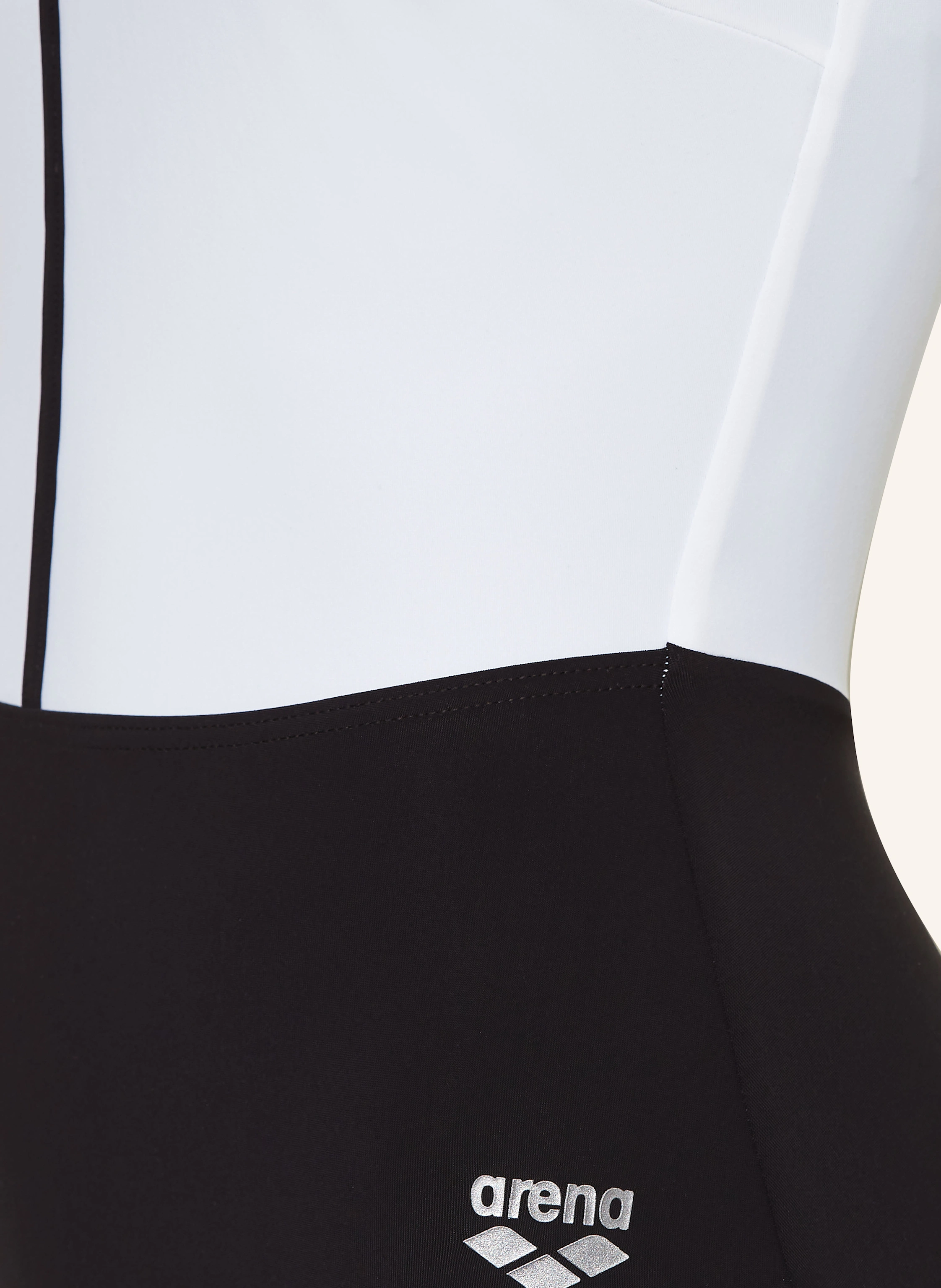 arena Shape swimsuit SILVIA with UV protection: BLACK / WHITE