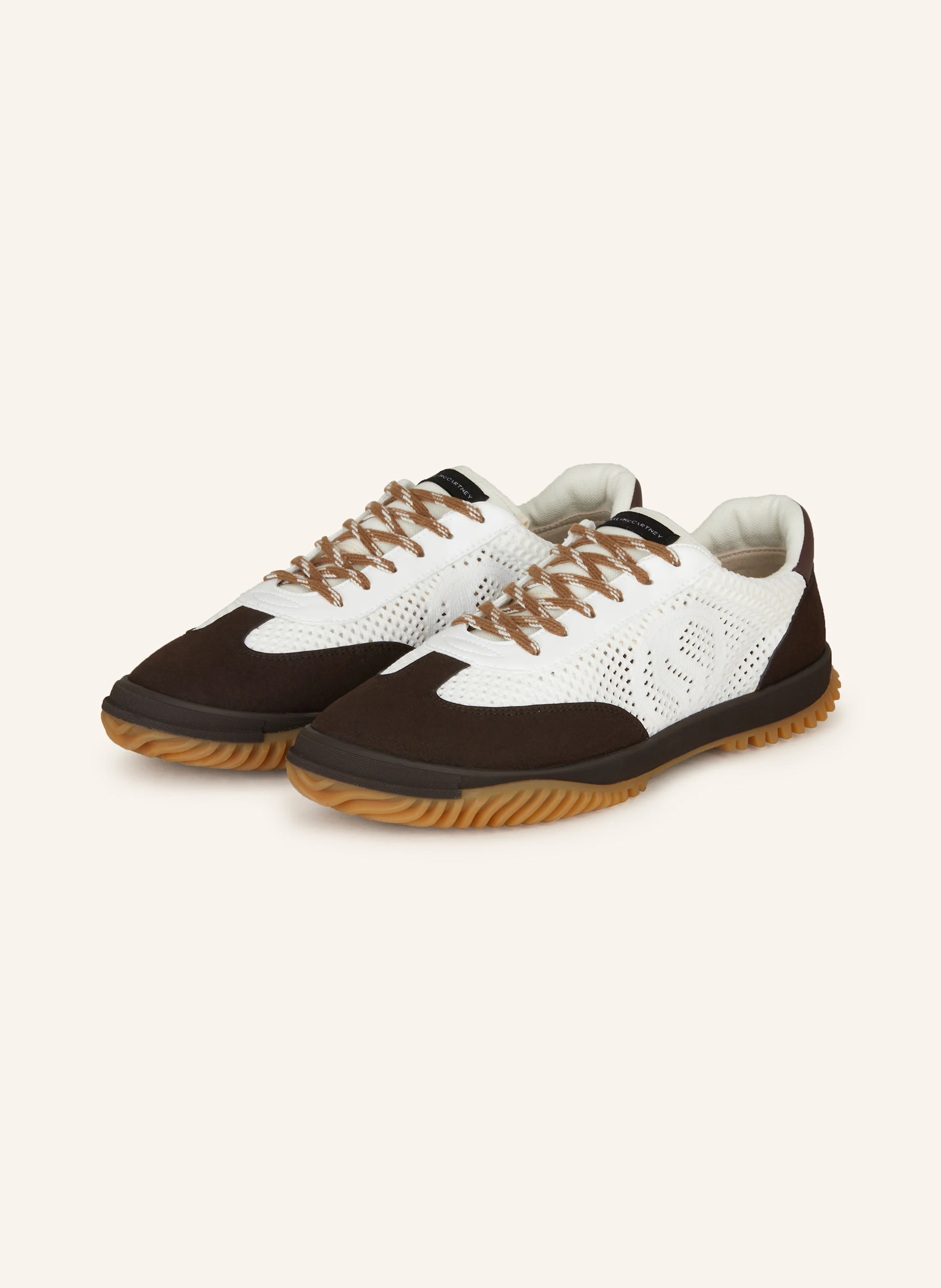 STELLA McCARTNEY Sneakers S-WAVE SPORT in dark brown/ cream