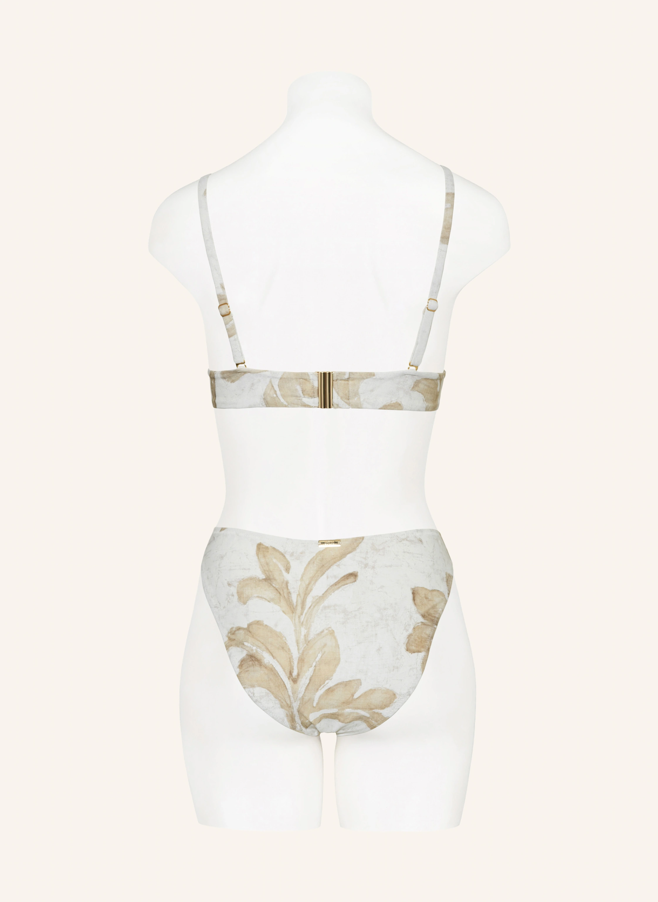 MARYAN MEHLHORN ORNATION underwired bikini top: CREAM / BEIGE