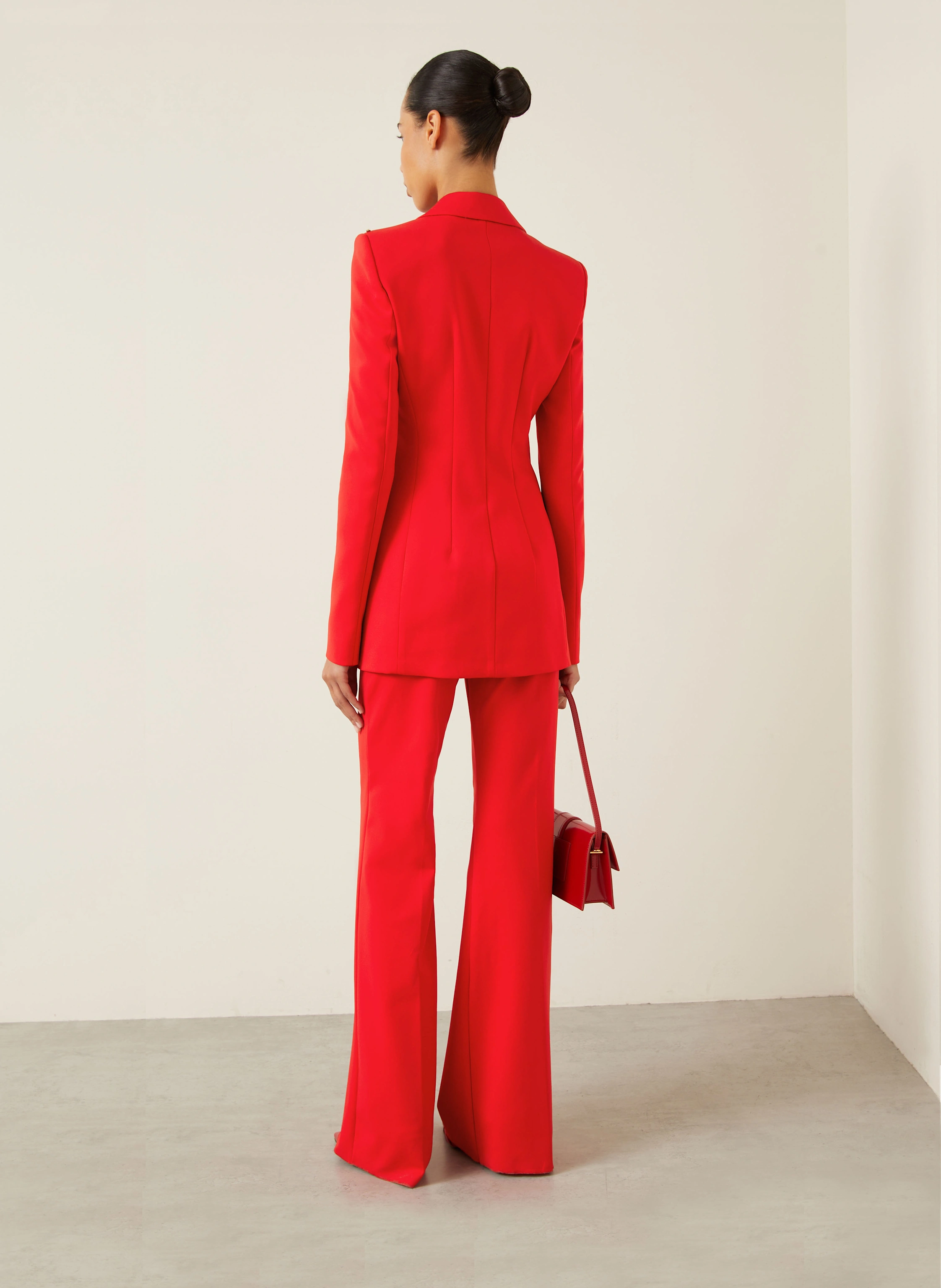 SPORTMAX OLEA jersey trousers in red