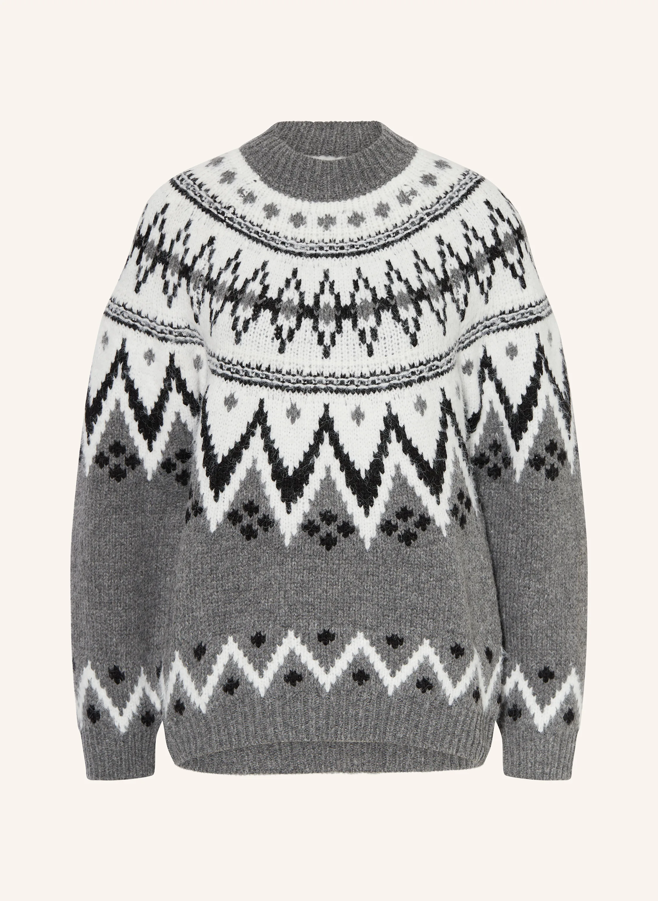 LeGer BY LENA GERCKE FLAVIA sweater in gray/ white/ black