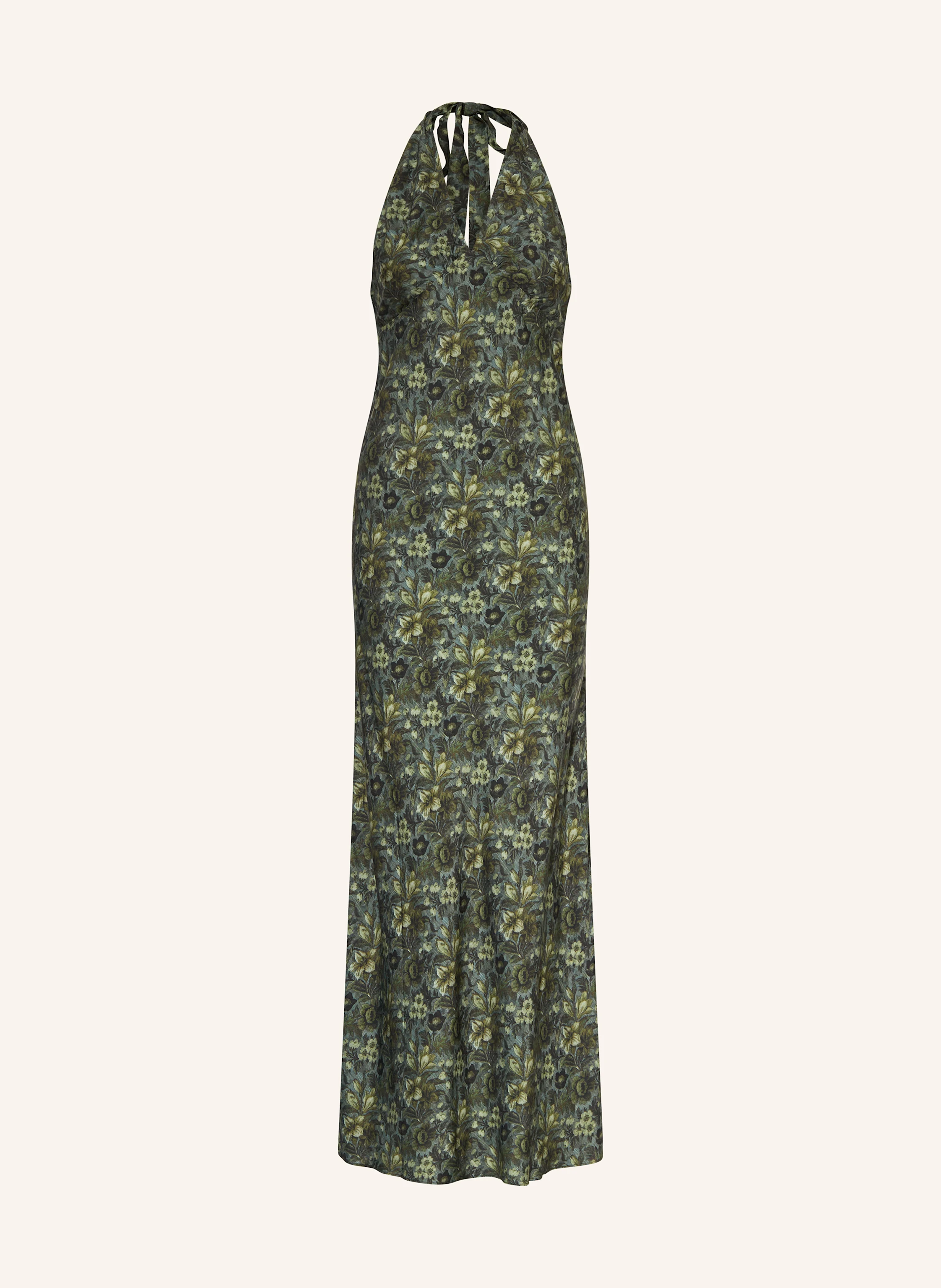 FAITHFULL THE BRAND SOAME dress in green / light green / dark green