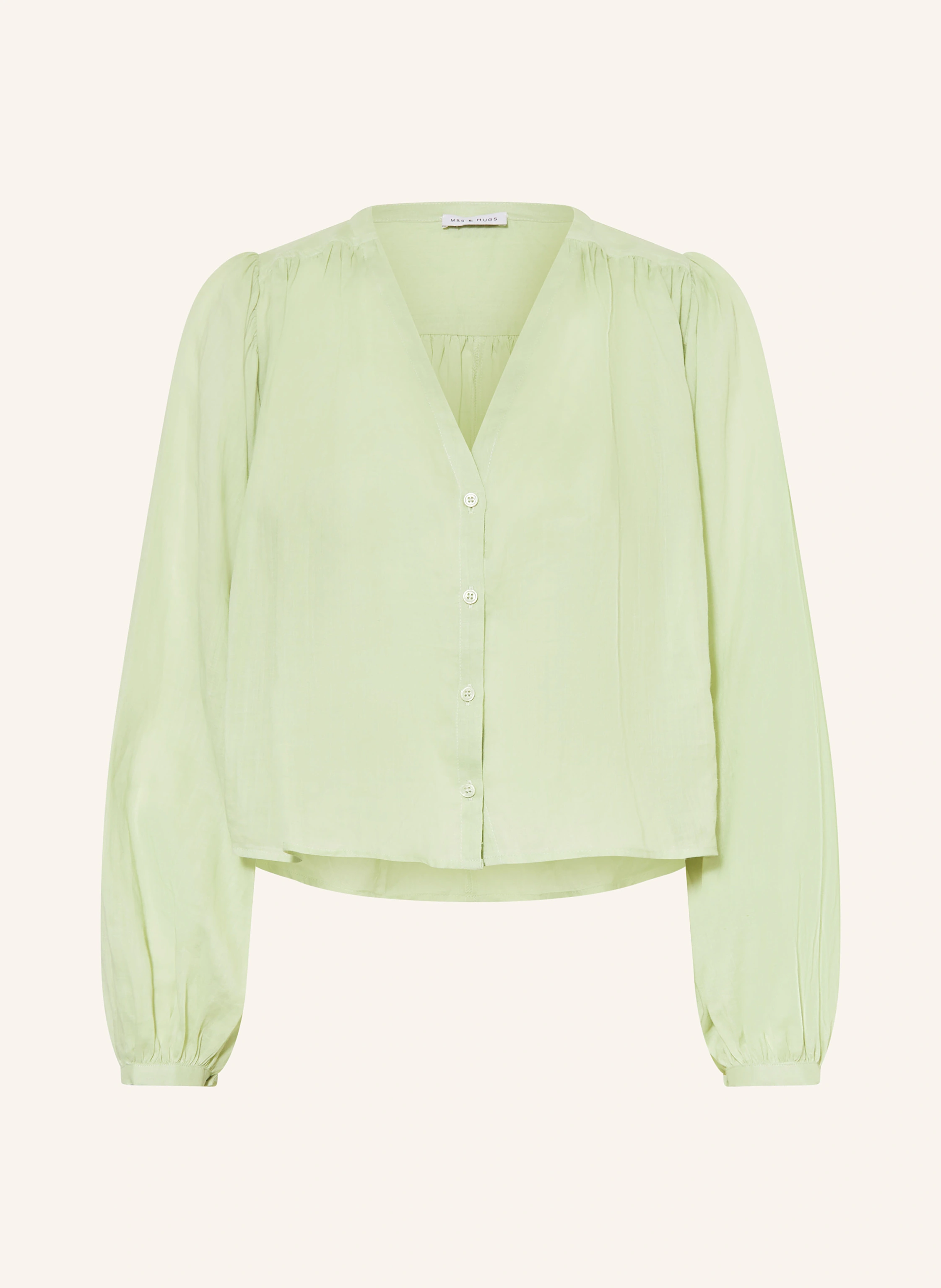 MRS & HUGS Blouse: LIGHT GREEN