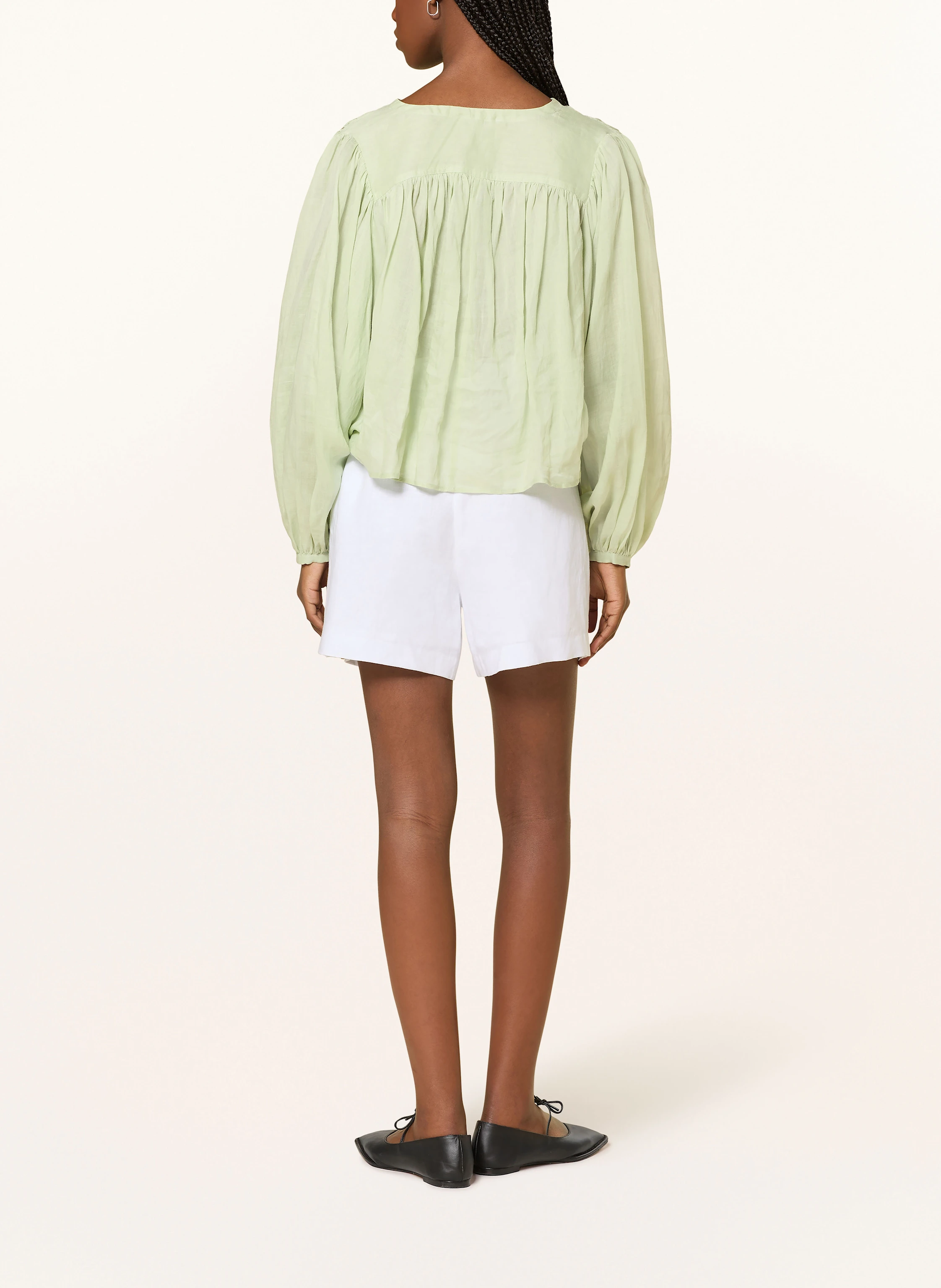 MRS & HUGS Blouse: LIGHT GREEN