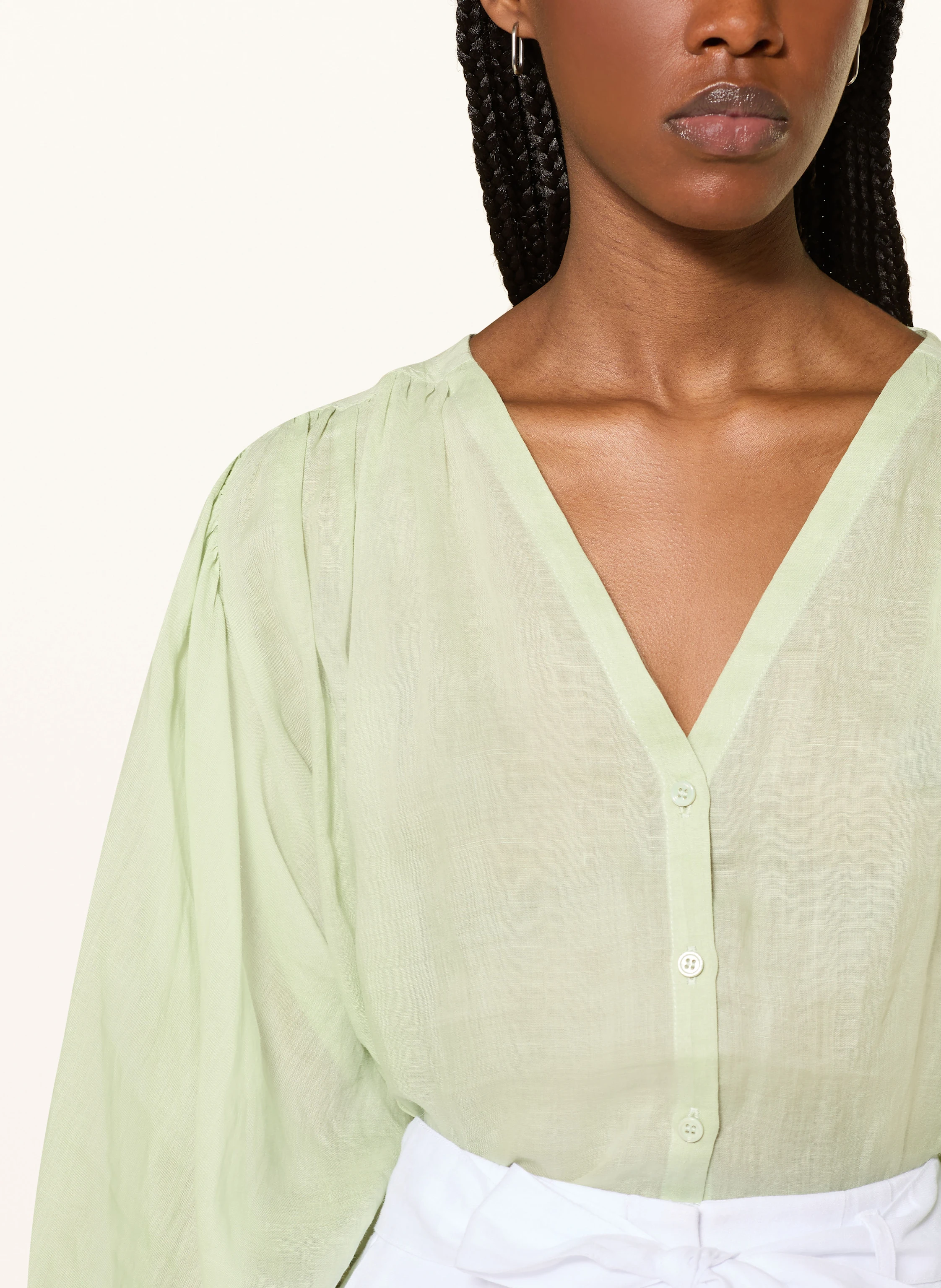 MRS & HUGS Blouse: LIGHT GREEN