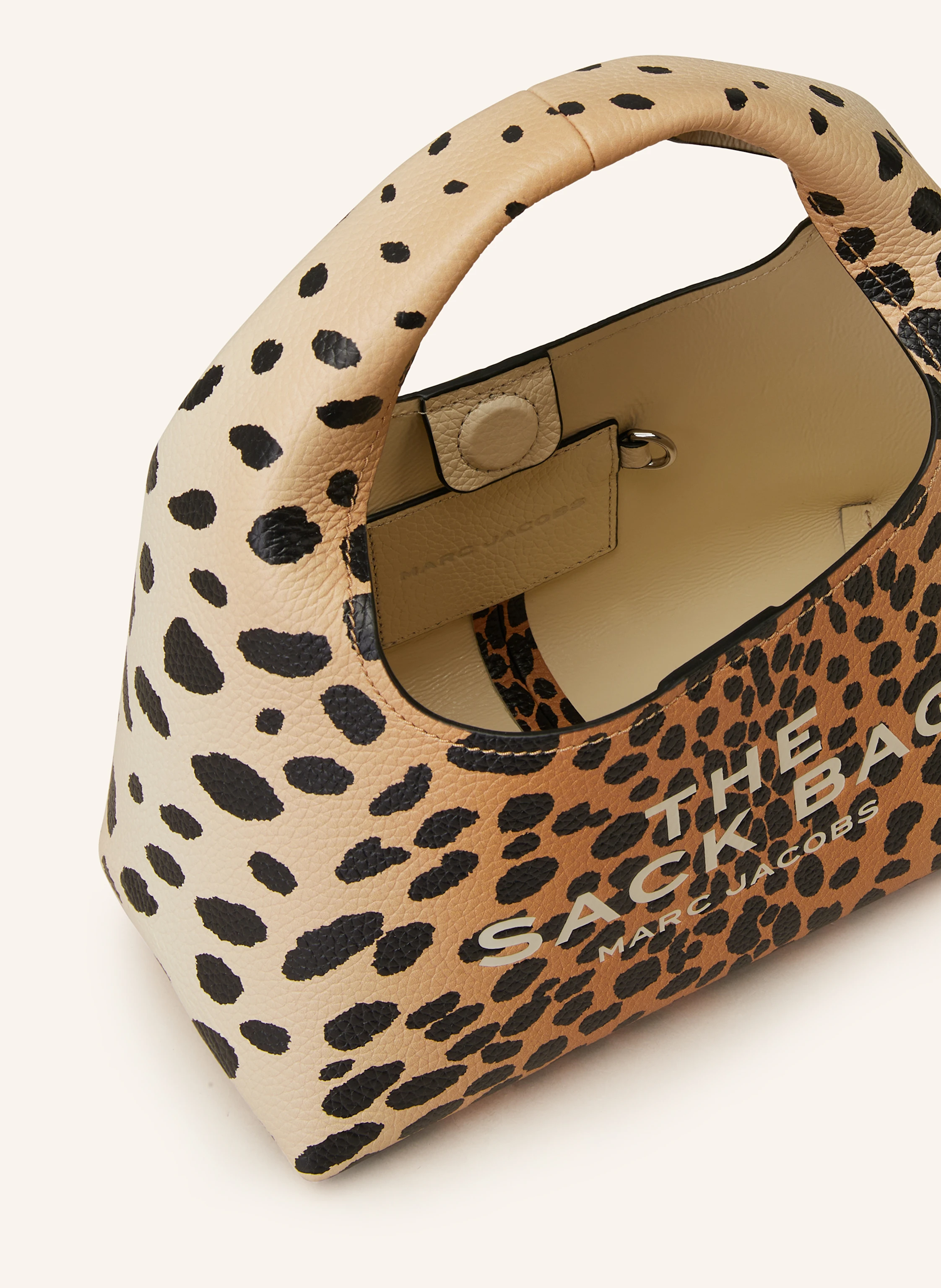 MARC JACOBS Handbag THE MINI SACK BAG in light orange / black / beige