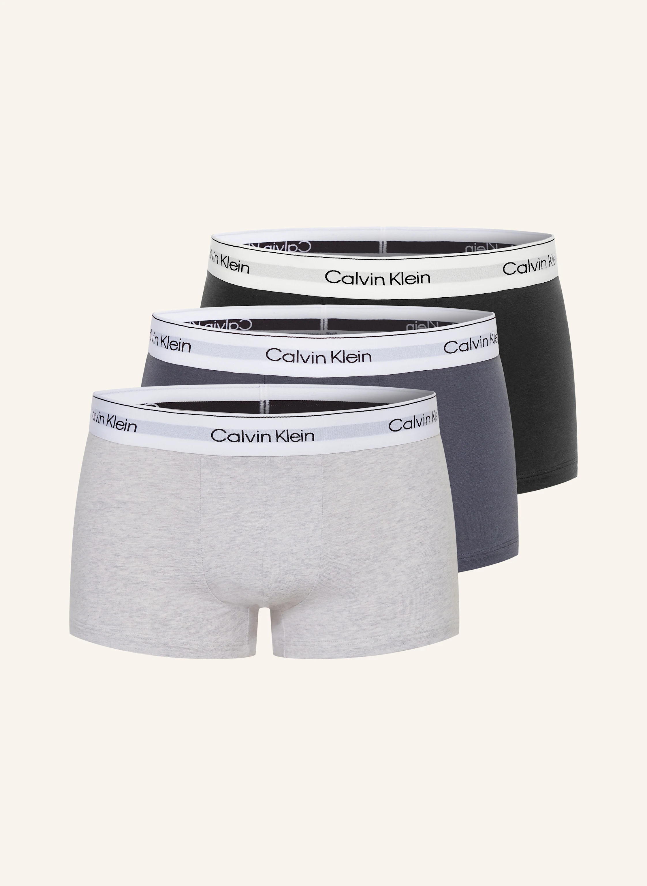 Calvin Klein 3-pack boxer shorts MODERN COTTON Low Rise in black