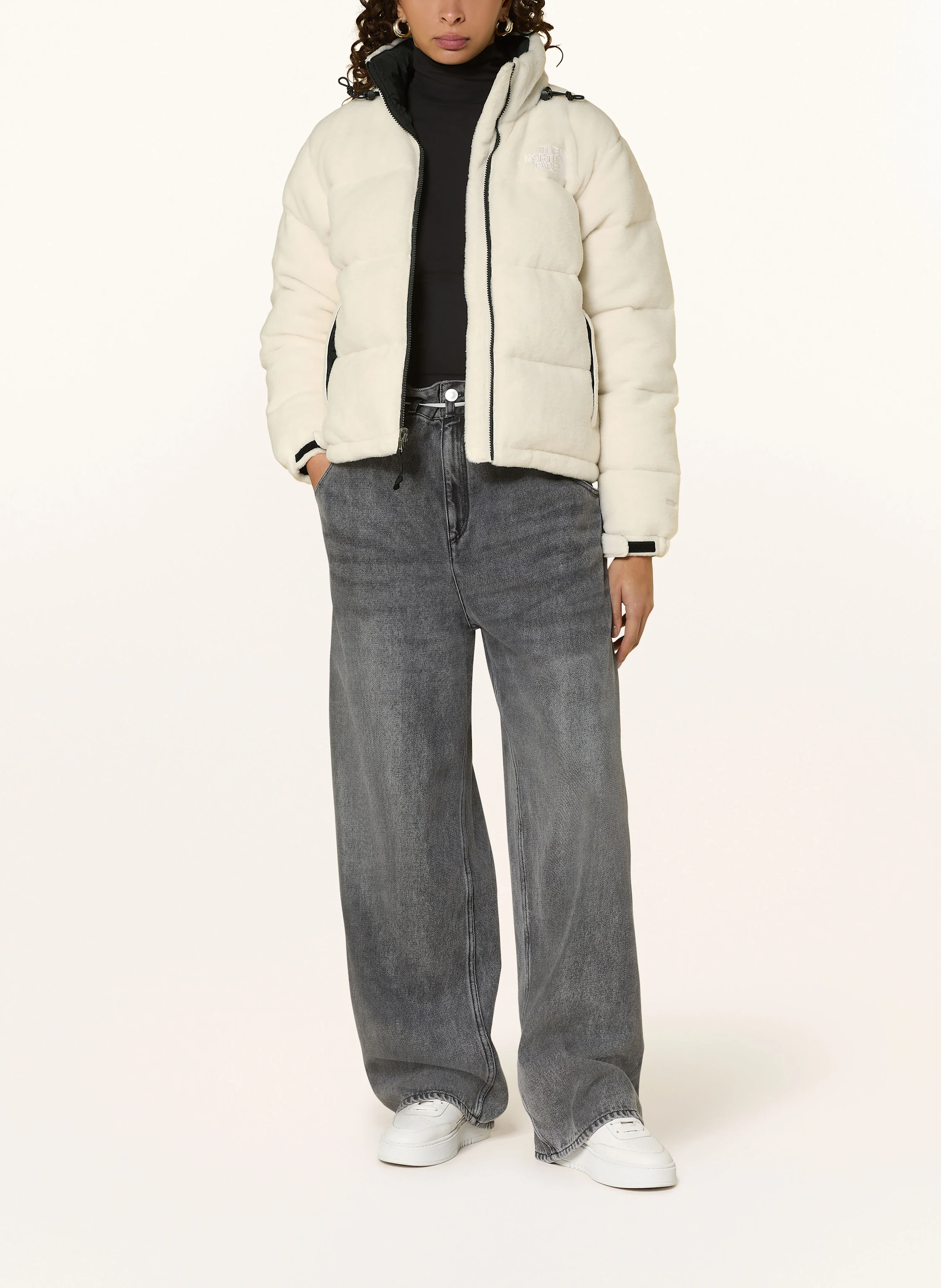 THE NORTH FACE POLAR NUPTSE down jacket in ecru