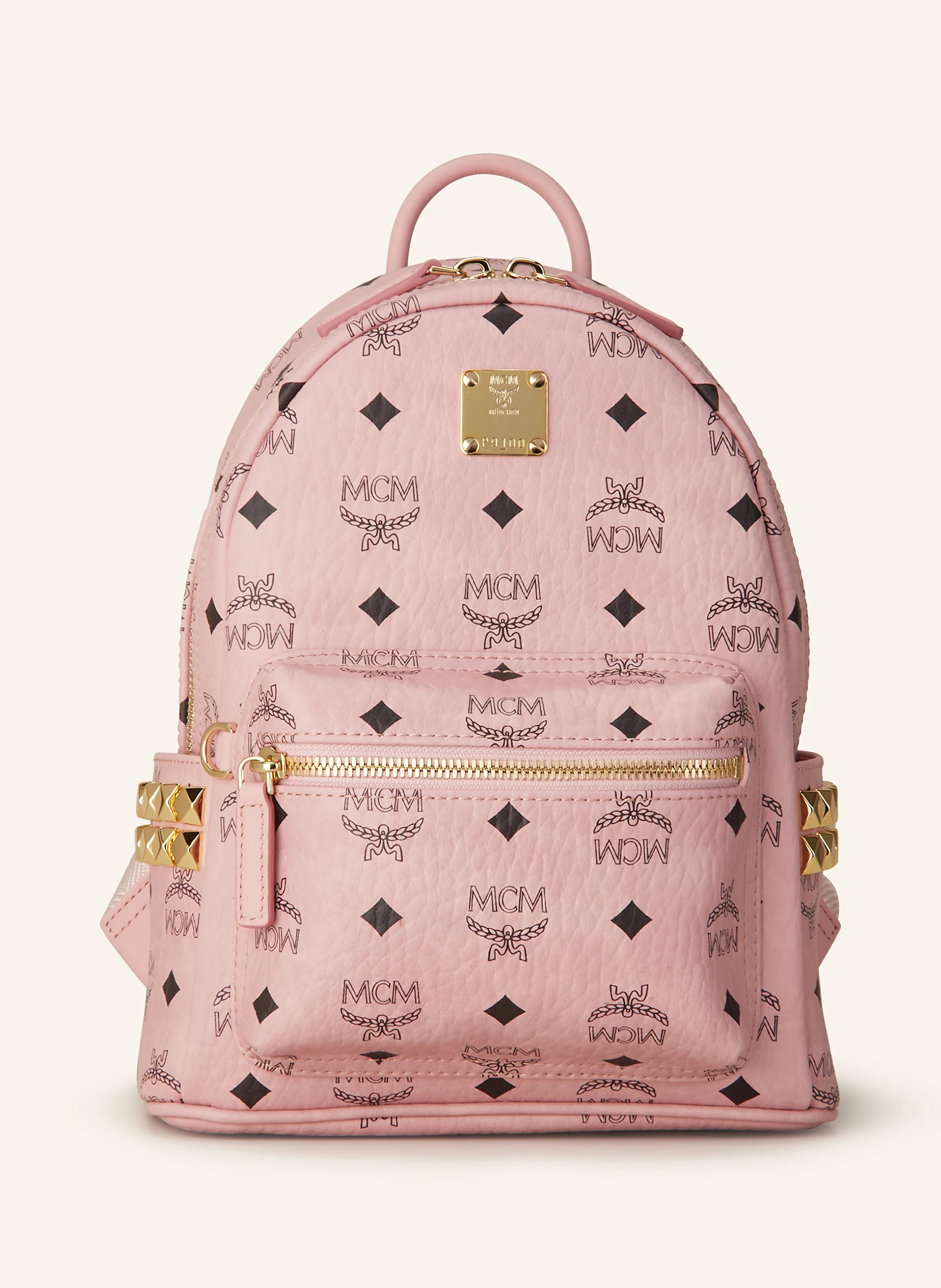 Bag Mcm Mit Nieten MCM Rucksack STARK VI MINI Mit Nieten In Rosa