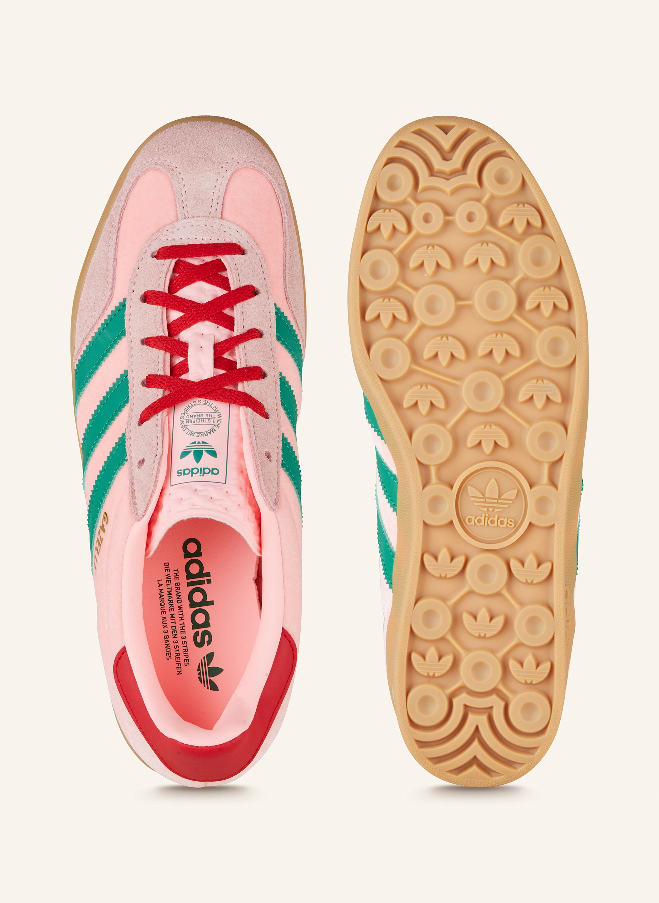 adidas Originals Sneakers GAZELLE INDOOR in neon pink / green / red