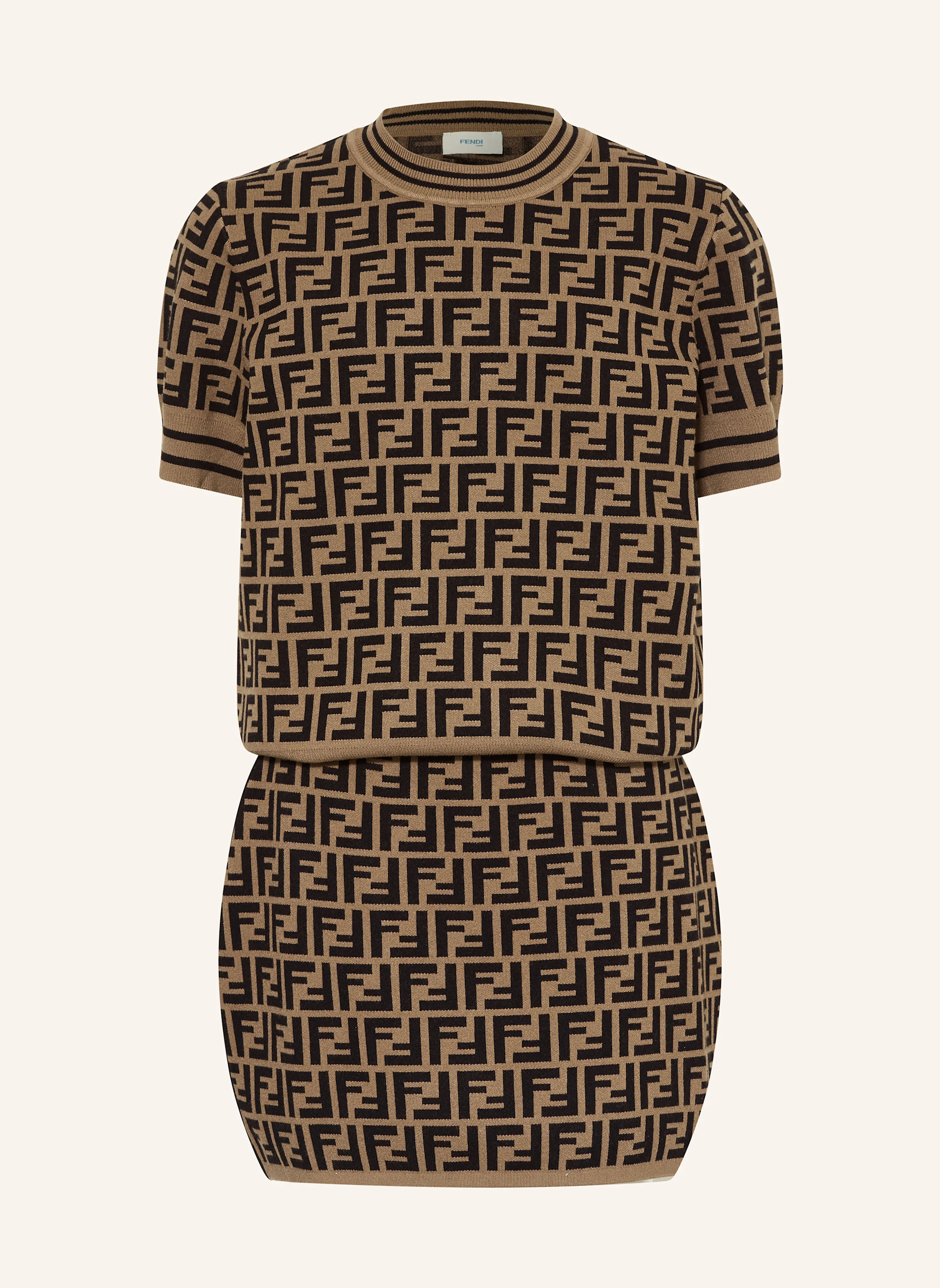 FENDI Knit shirt KIDS in black / brown