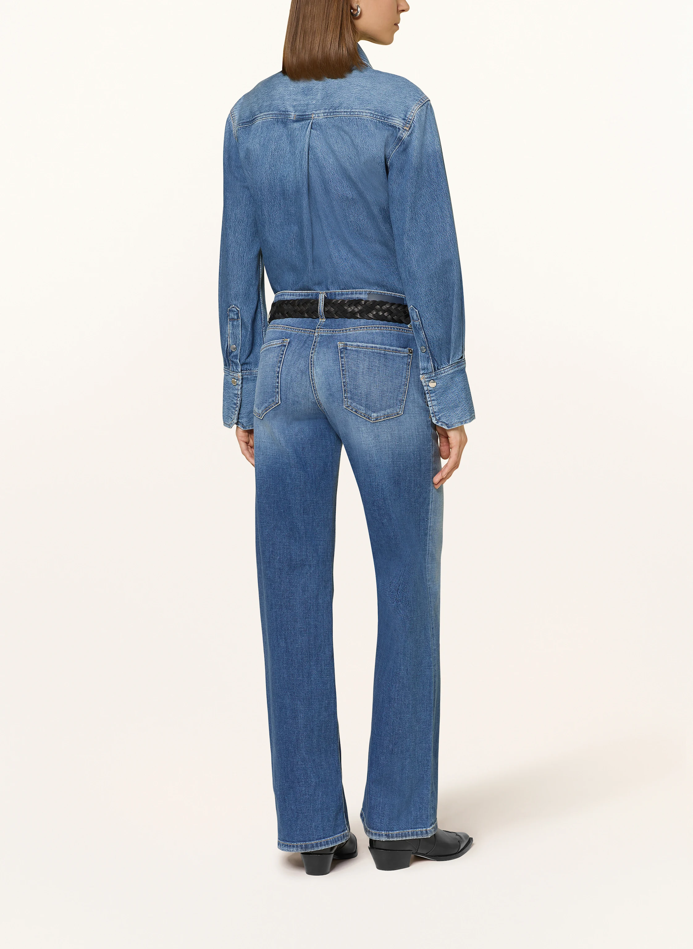 CAMBIO Wide leg jeans TESS: BLUE