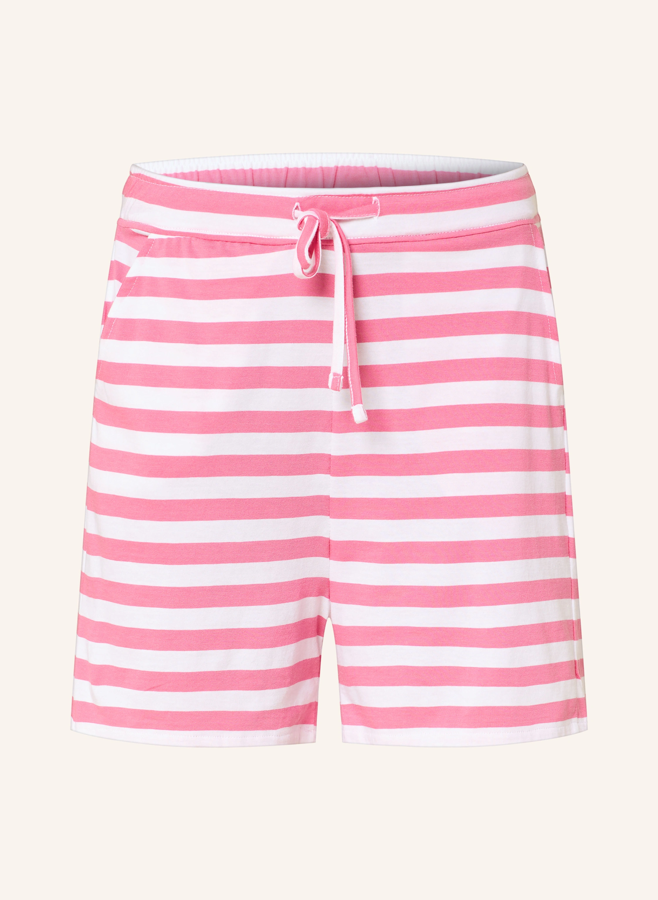 darling harbour Pajama shorts: PINK / WHITE