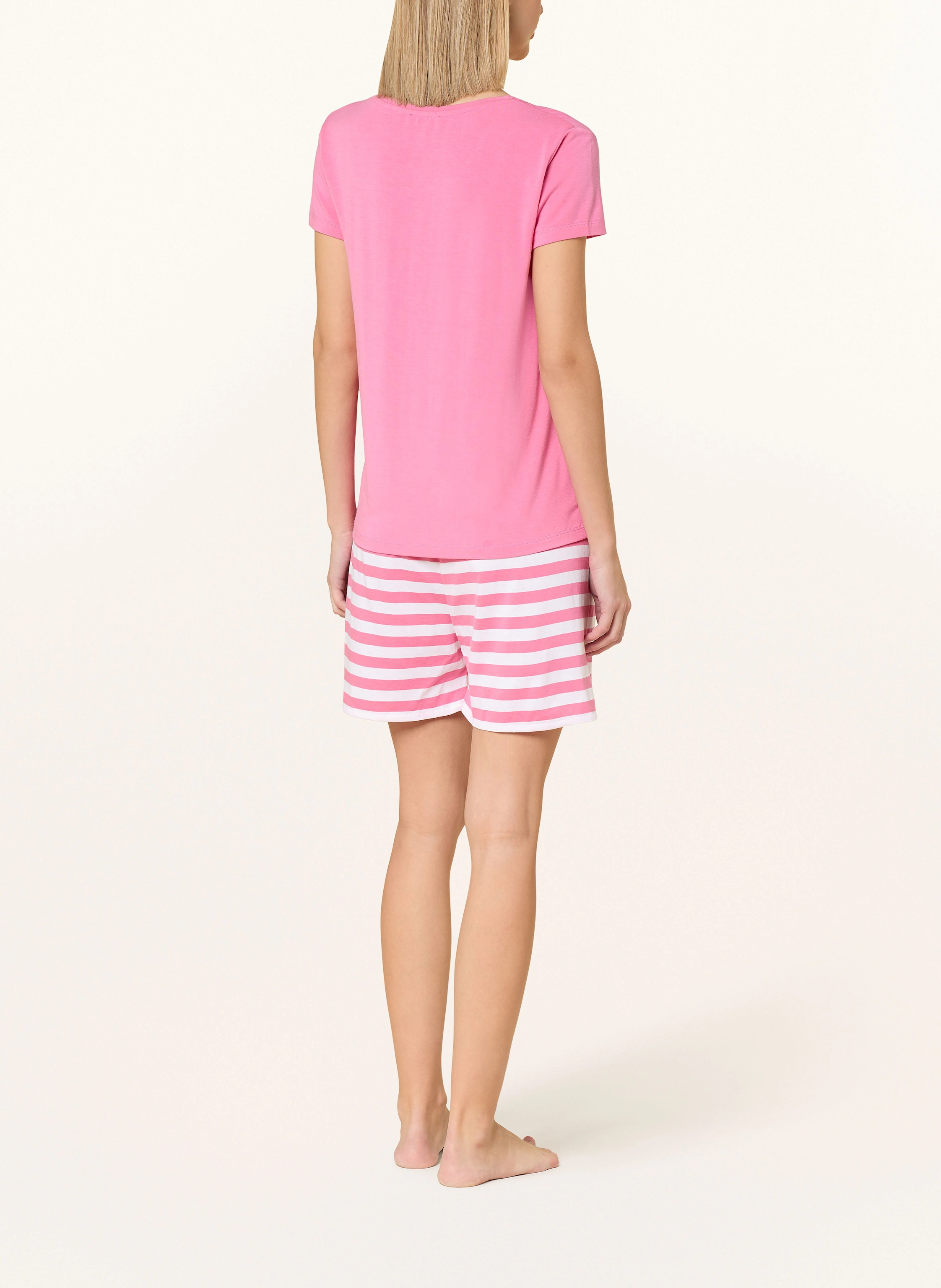 darling harbour Pajama shorts: PINK / WHITE