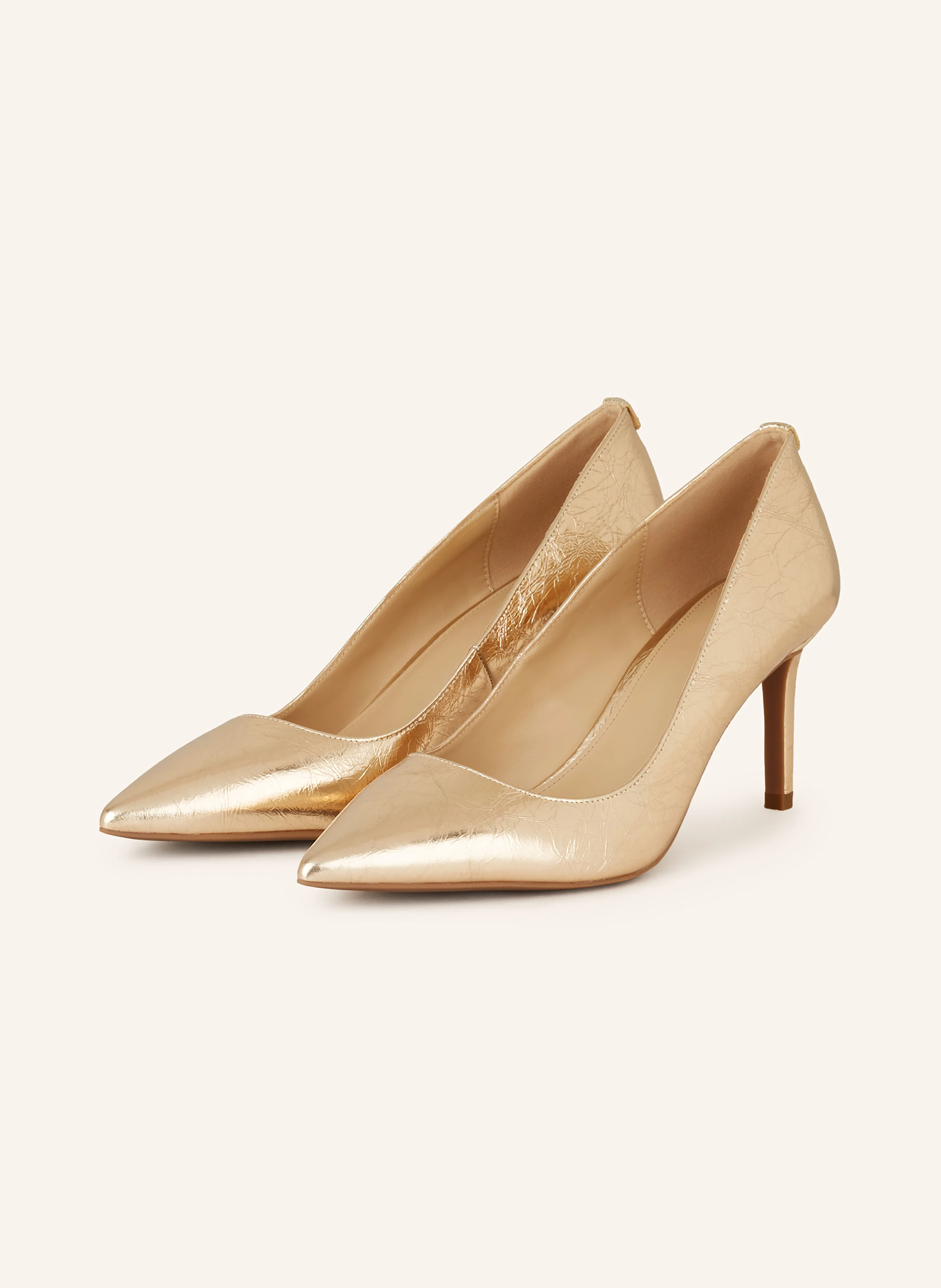 MICHAEL KORS ALINA FLEX pumps in 740 pale gold
