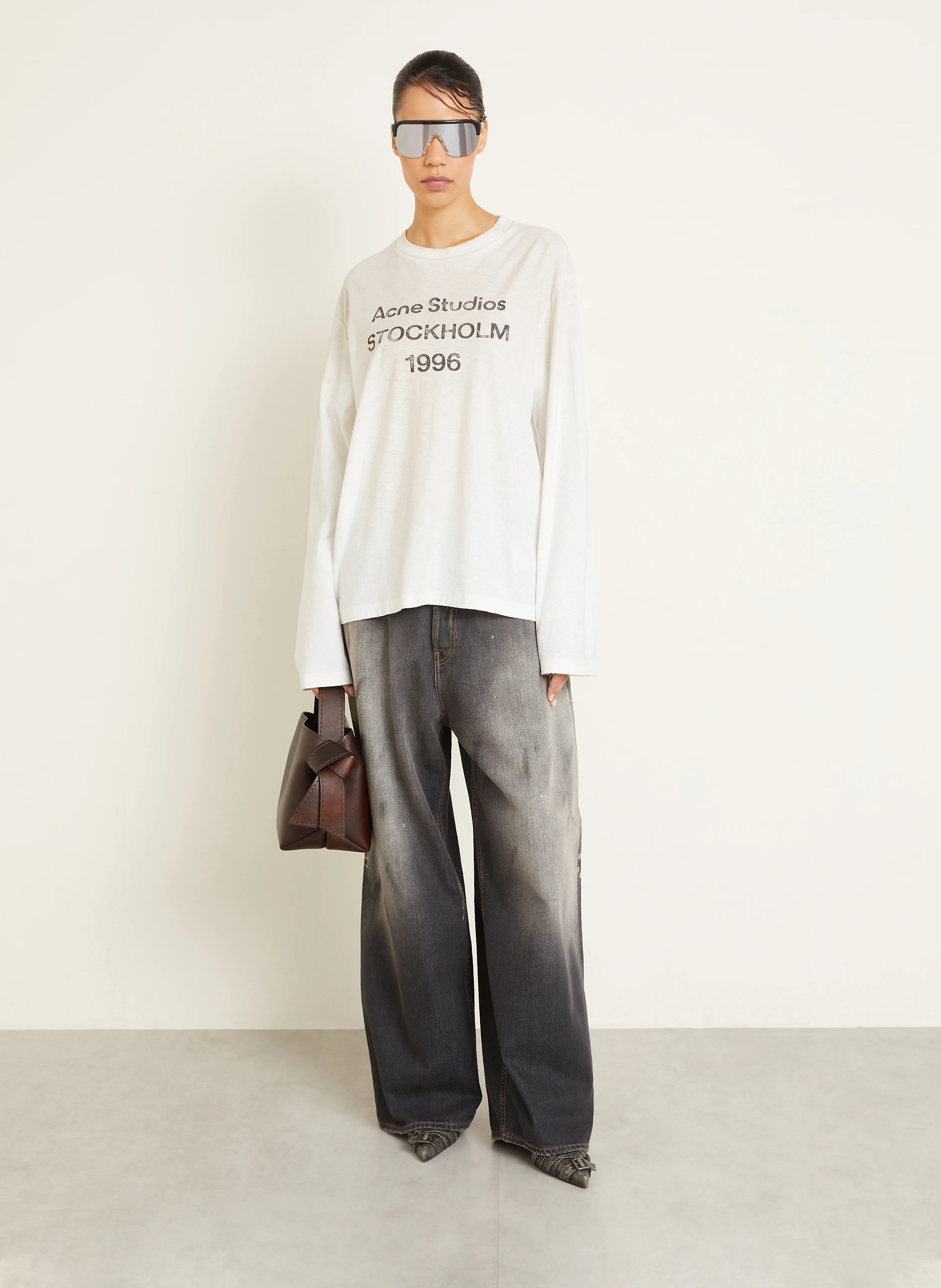 トップス Acne Studios STOCKHOLM 1996 long sleeve ACNE STUDIOS Edden 1996 Long Sleeve T-shirt Acne Studios