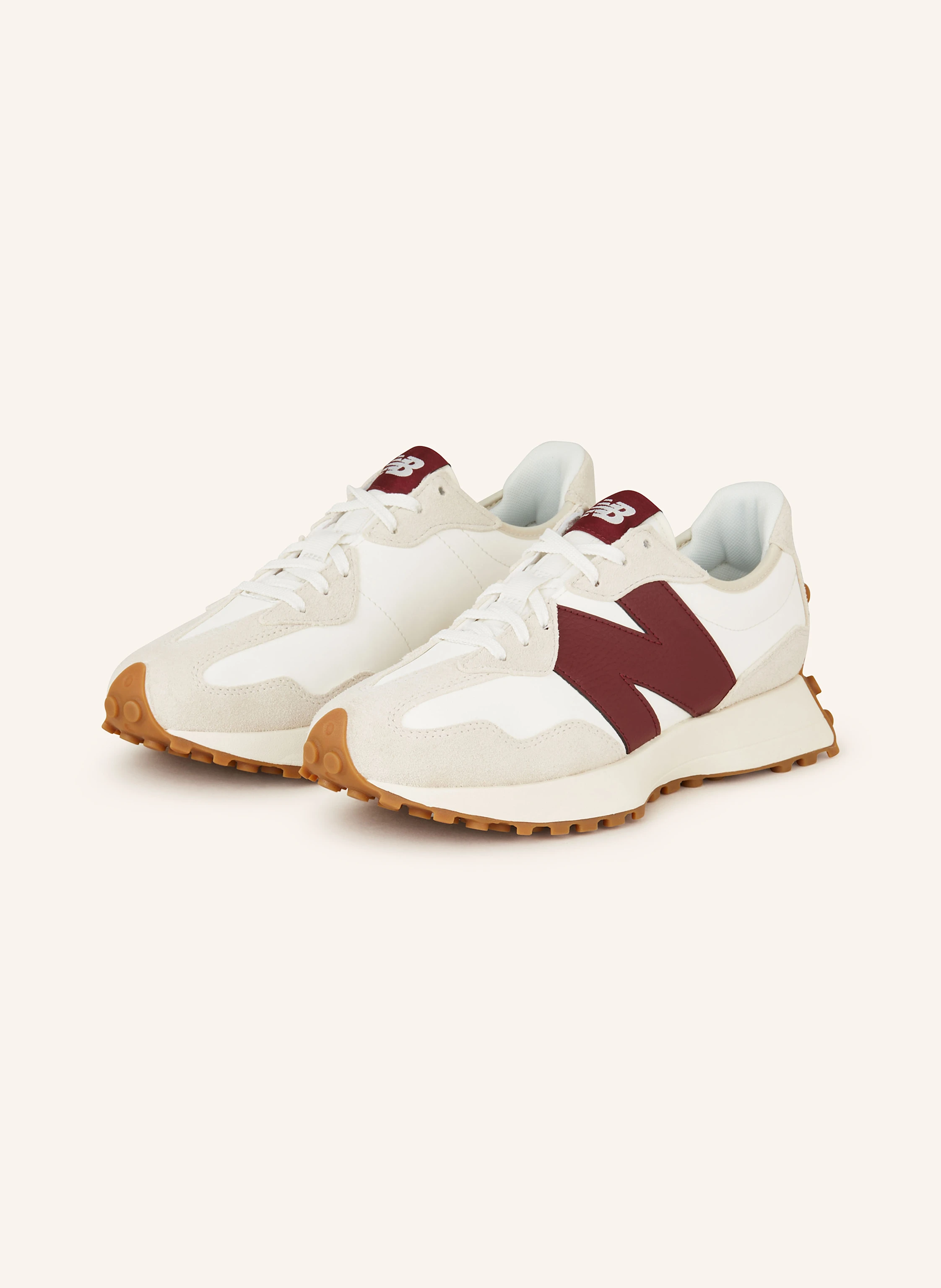 new balance Sneakers 327 in white/ dark red