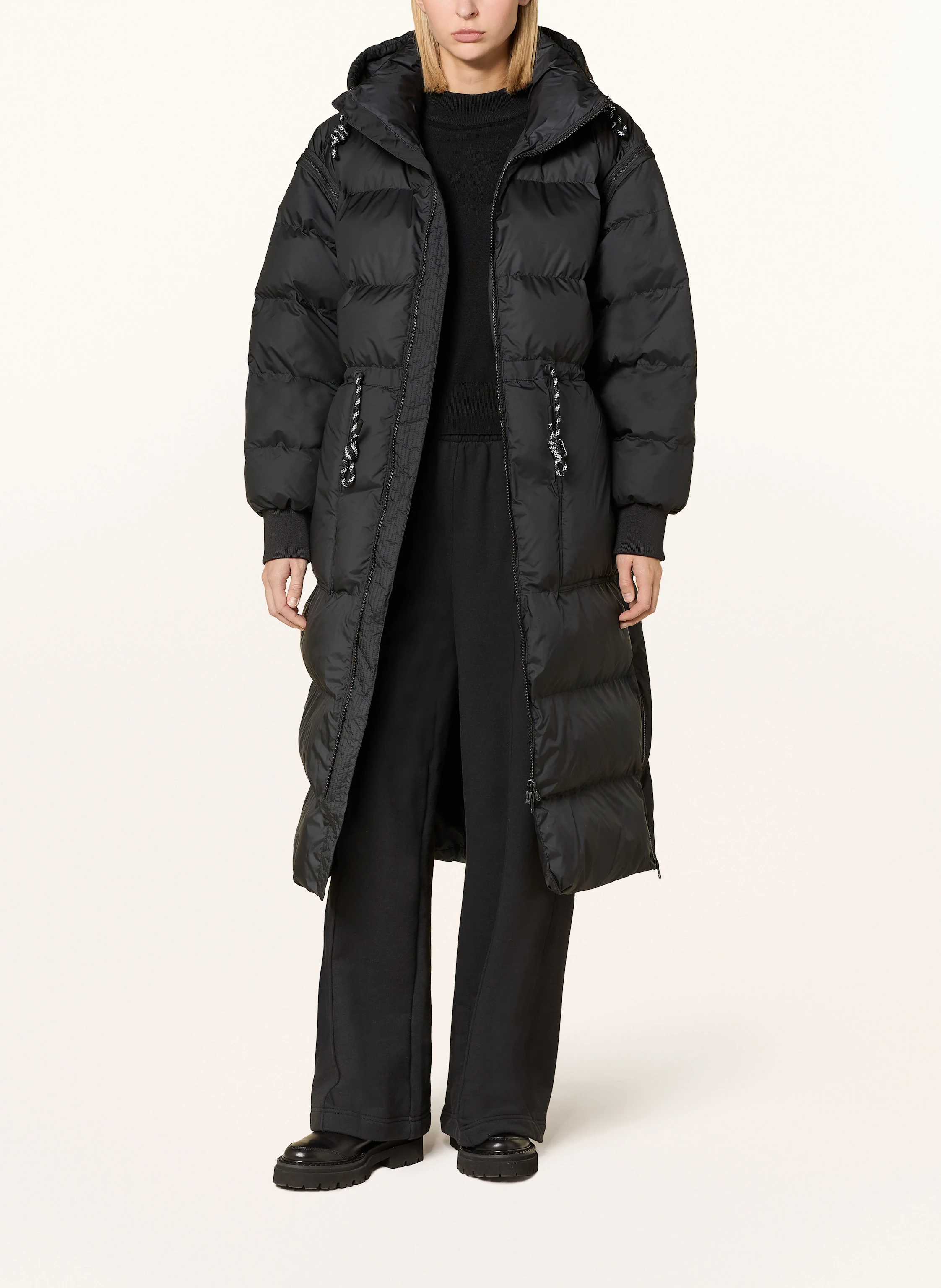 adidas stella mccartney コート Women ブラック TrueCasuals ロング パデッドコート | Stella McCartney JP