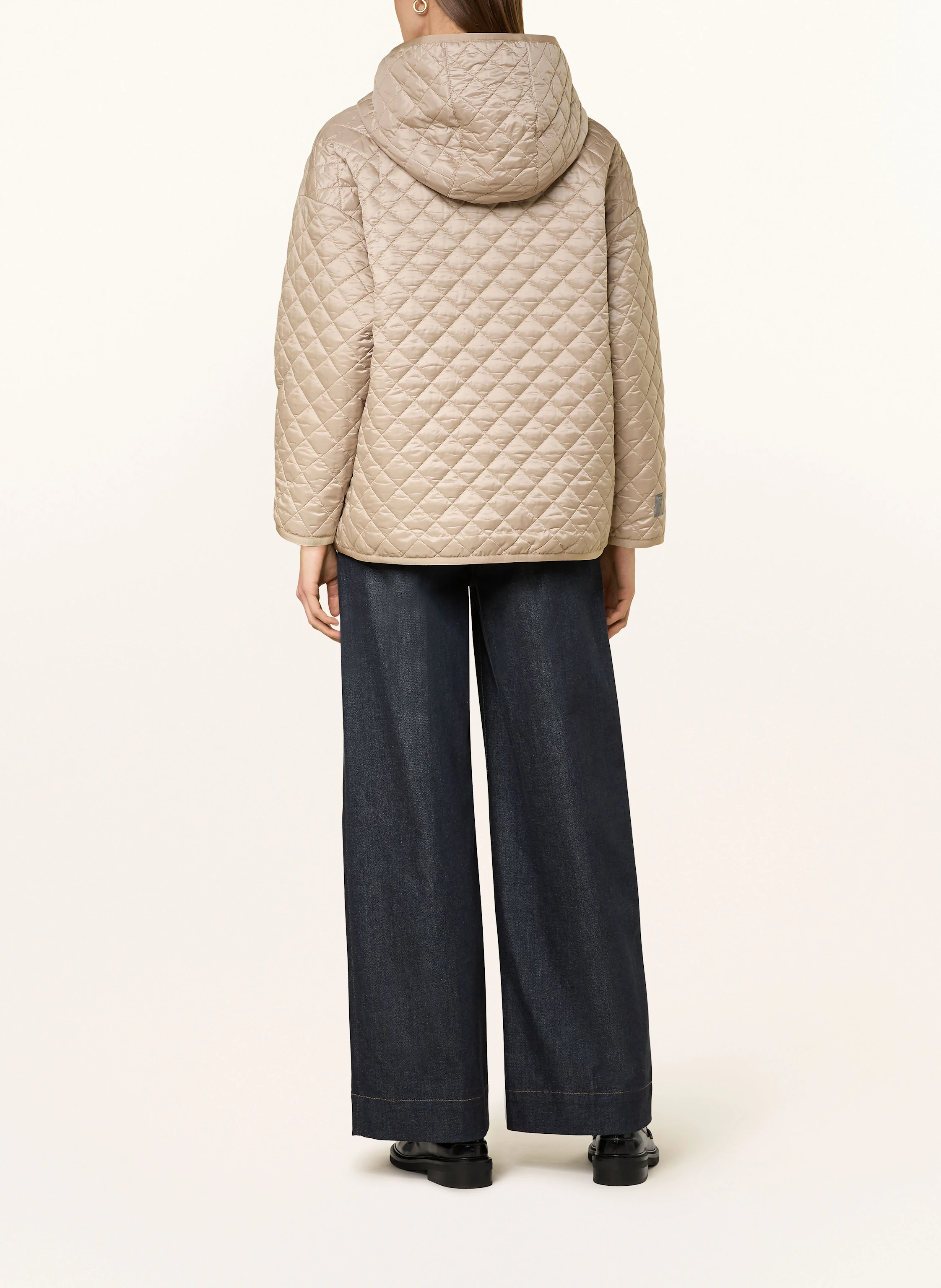 Max Mara The Cube LEO reversible quilted jacket in light brown