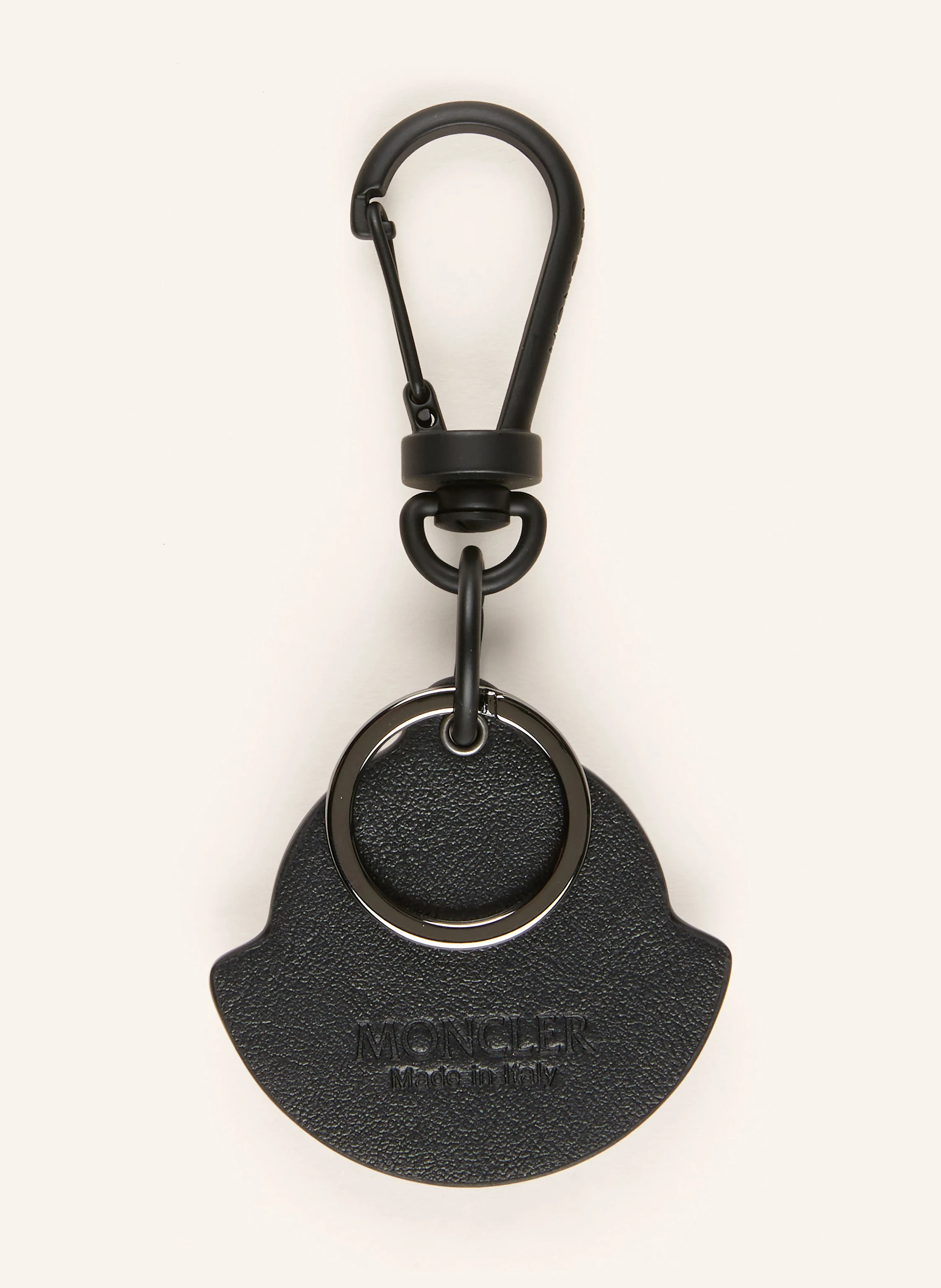 MONCLER Key ring in black