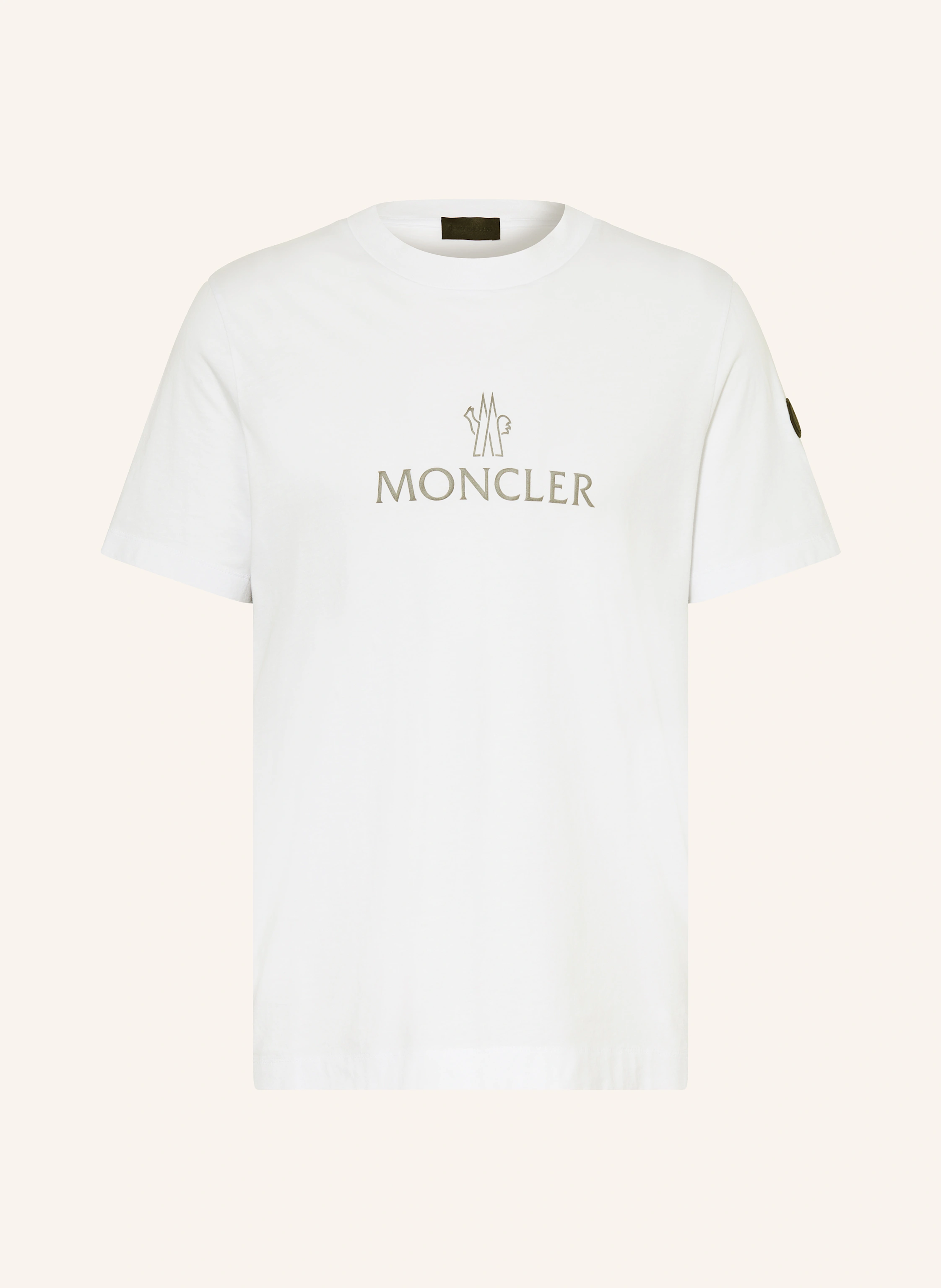 MONCLER T-shirt in white/ black