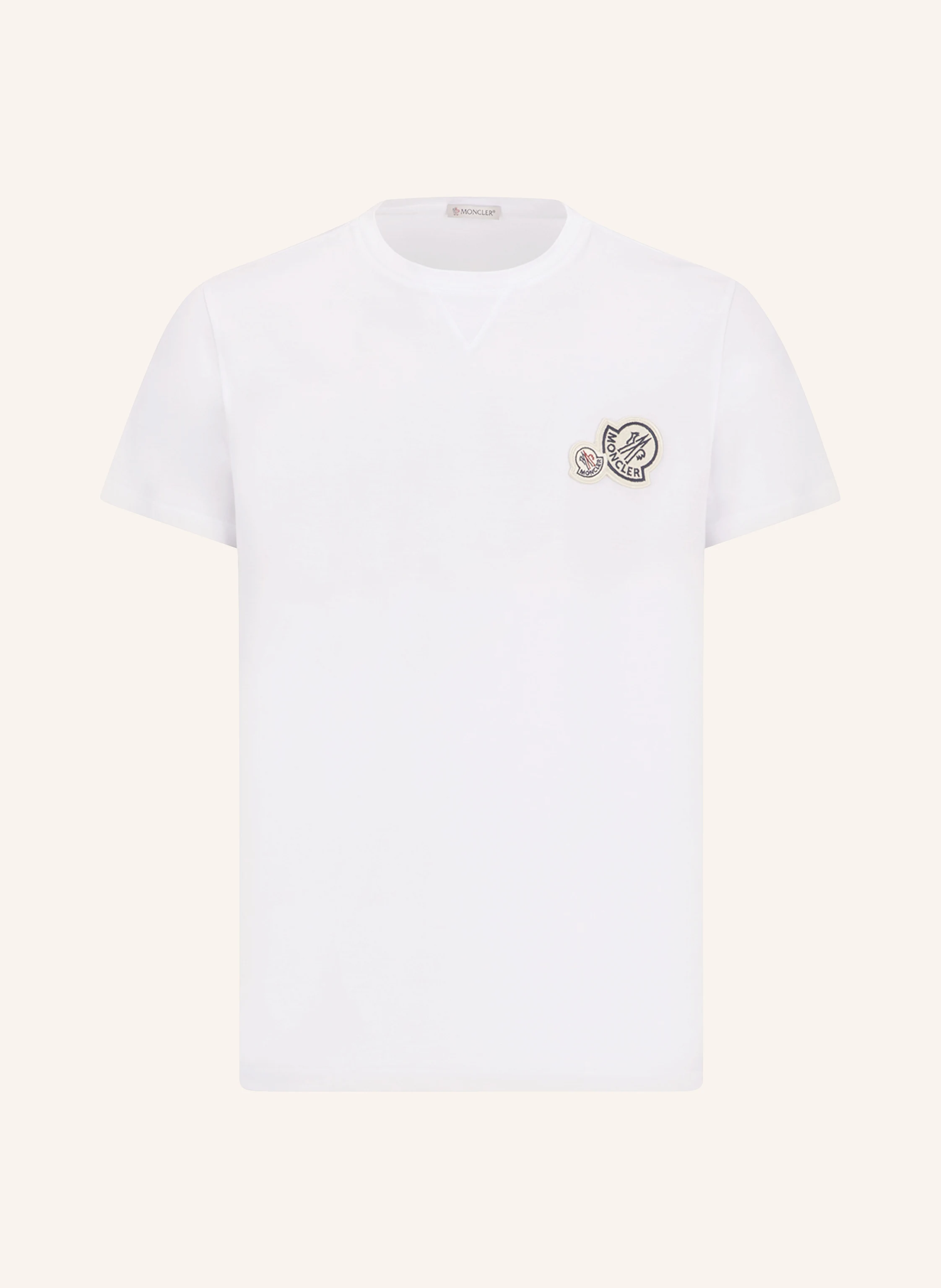 MONCLER T-shirt kolor biały