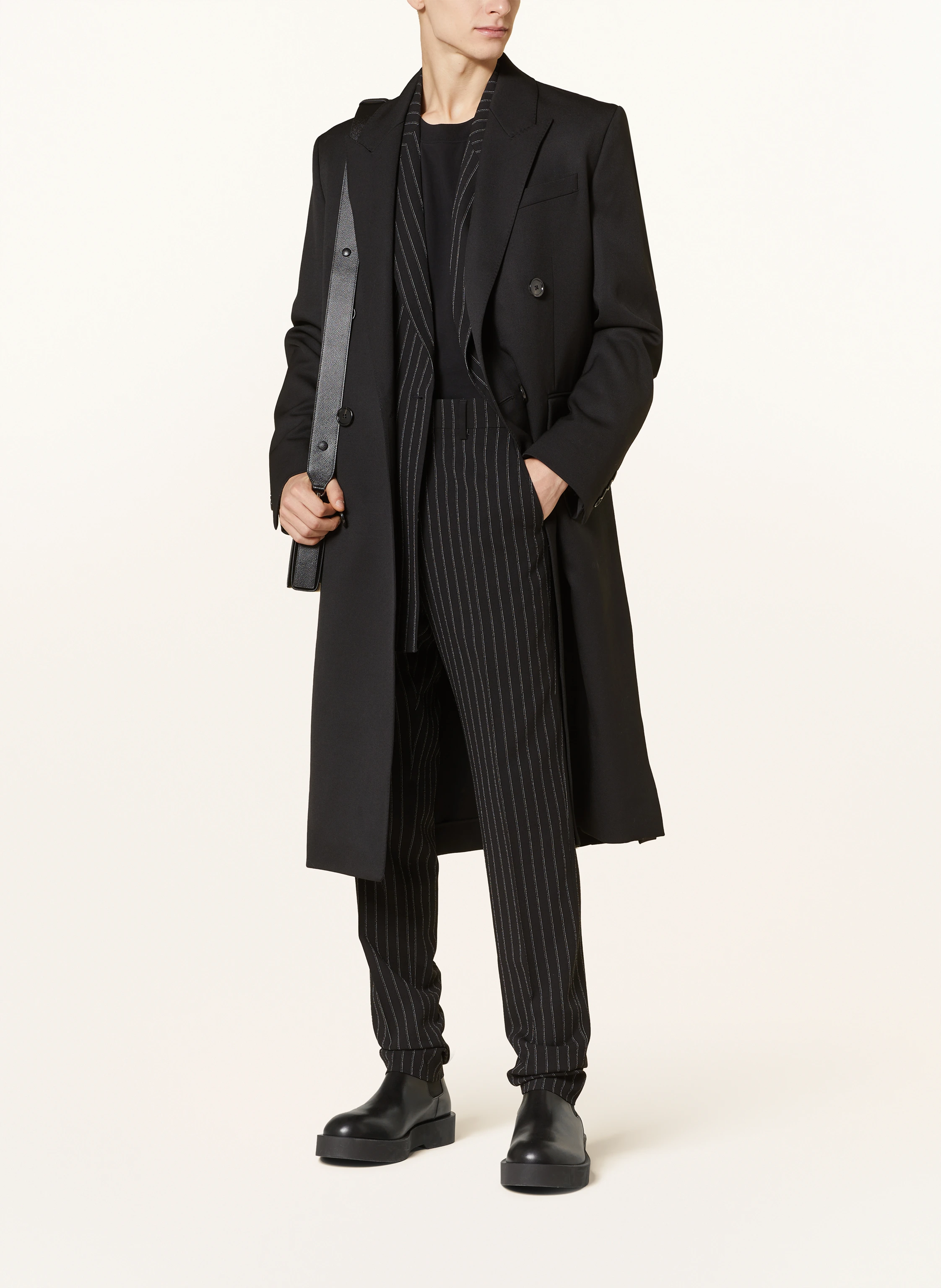 AMI PARIS Wool coat in black