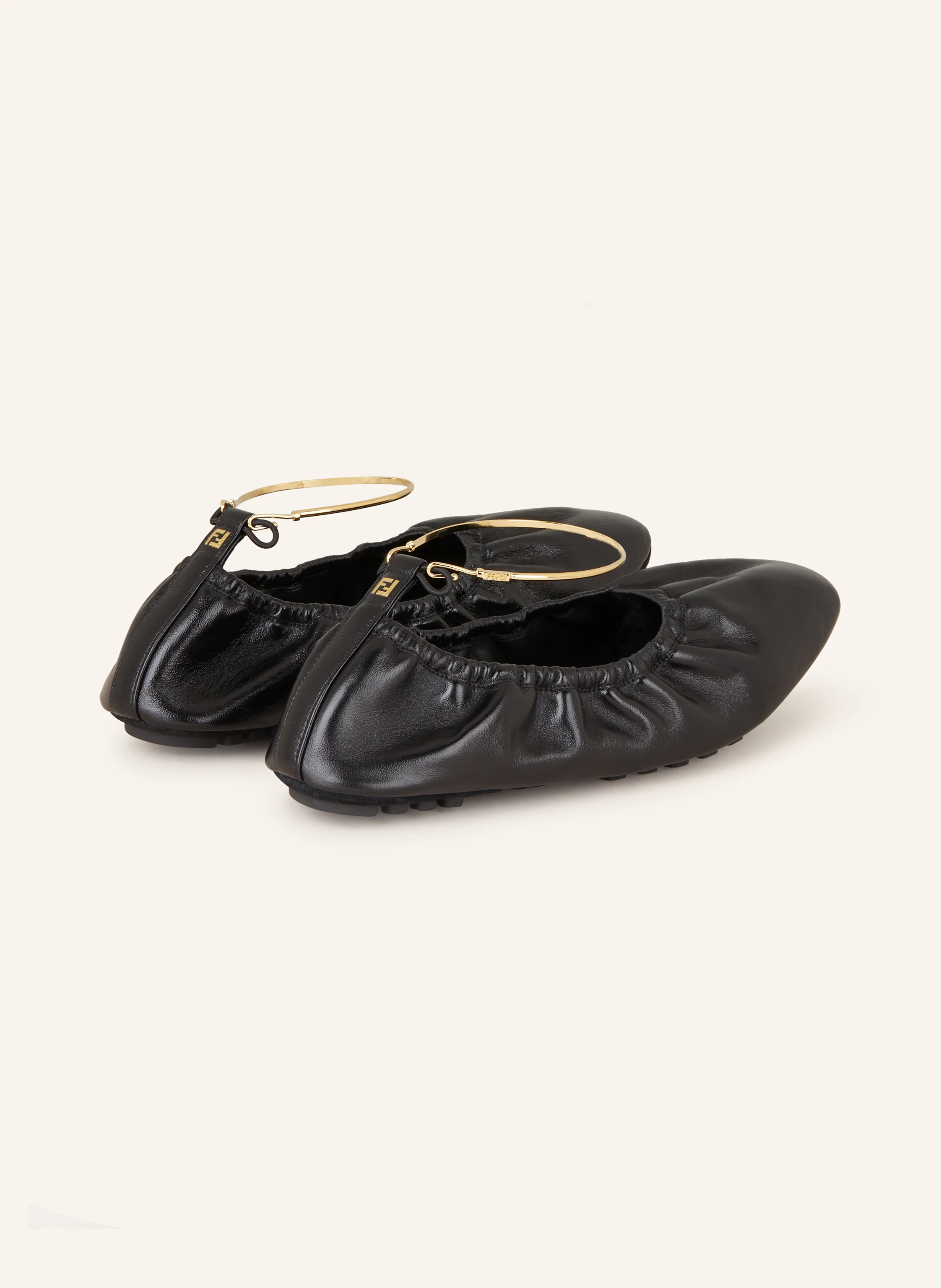 FENDI Ballet flats FILO in black
