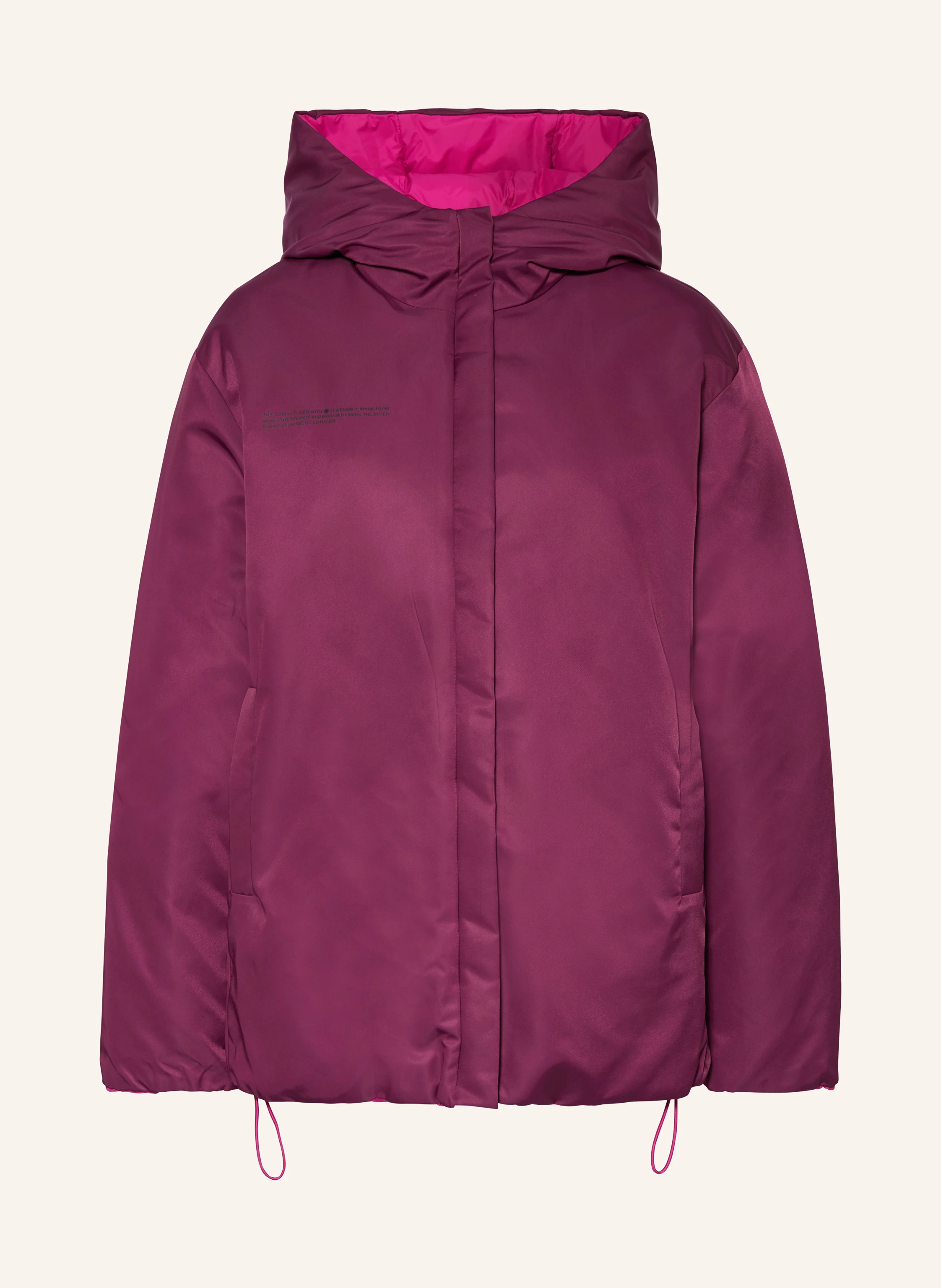PANGAIA Reversible jacket in fuchsia