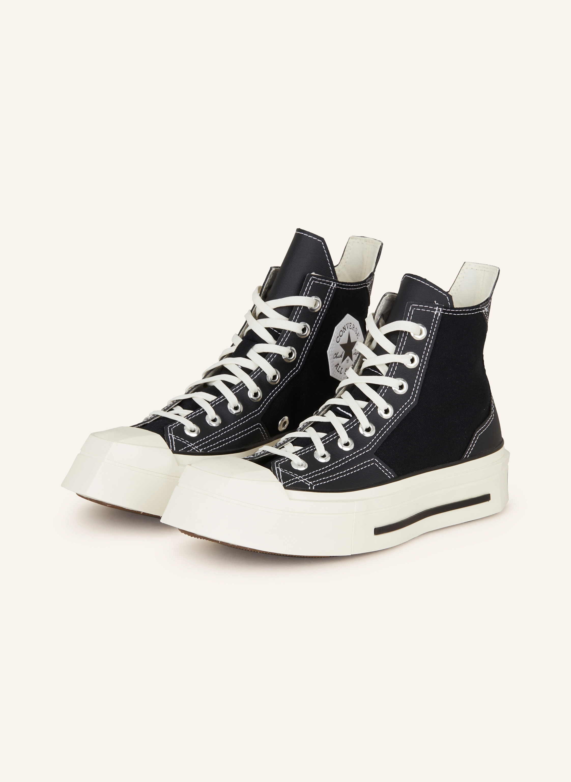 CONVERSE High-top sneakers CHUCK 70 DE LUXE SQUARED in black/ white