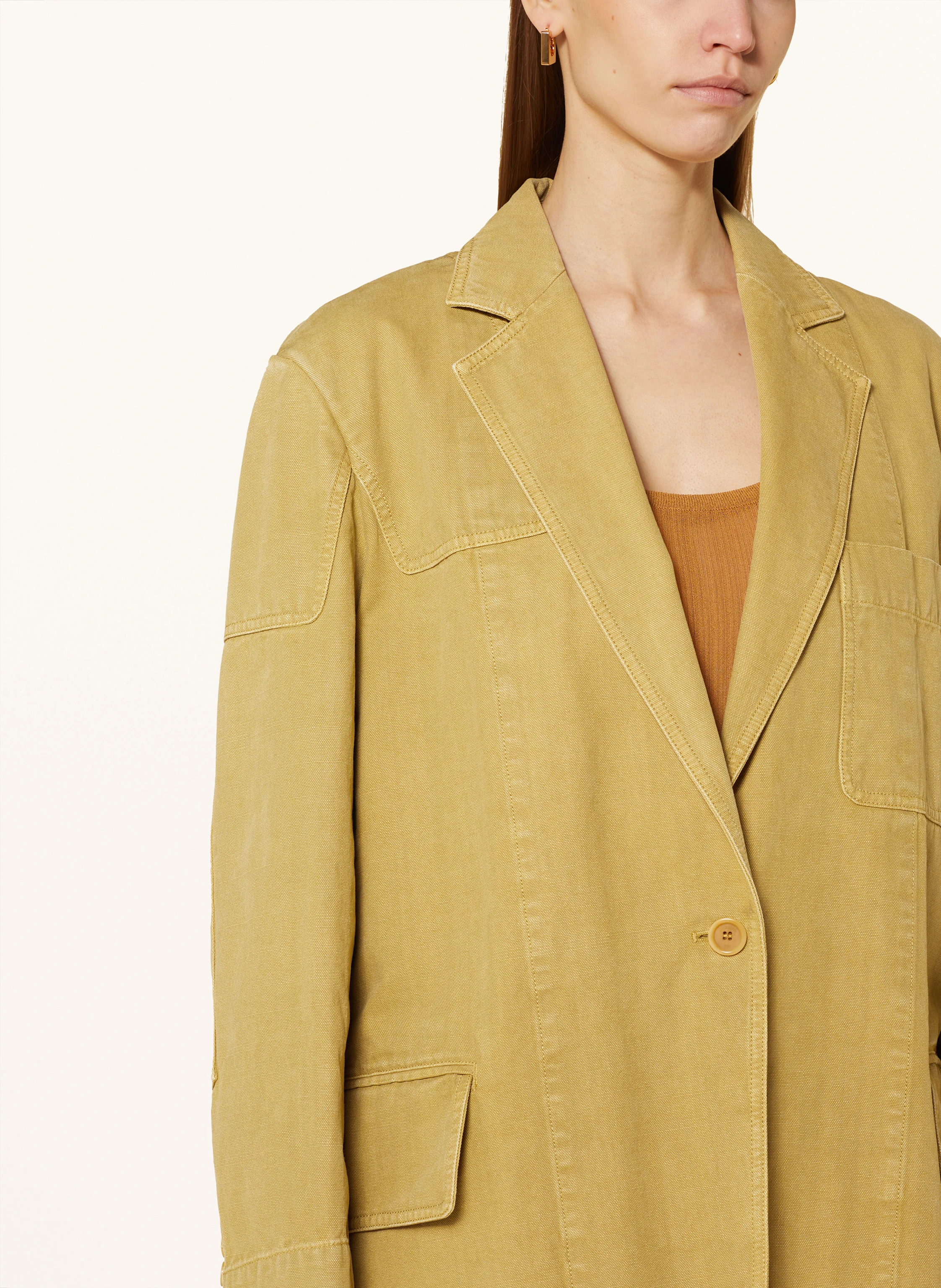 Max Mara Oversized-Blazer DIZZY in dunkelgelb