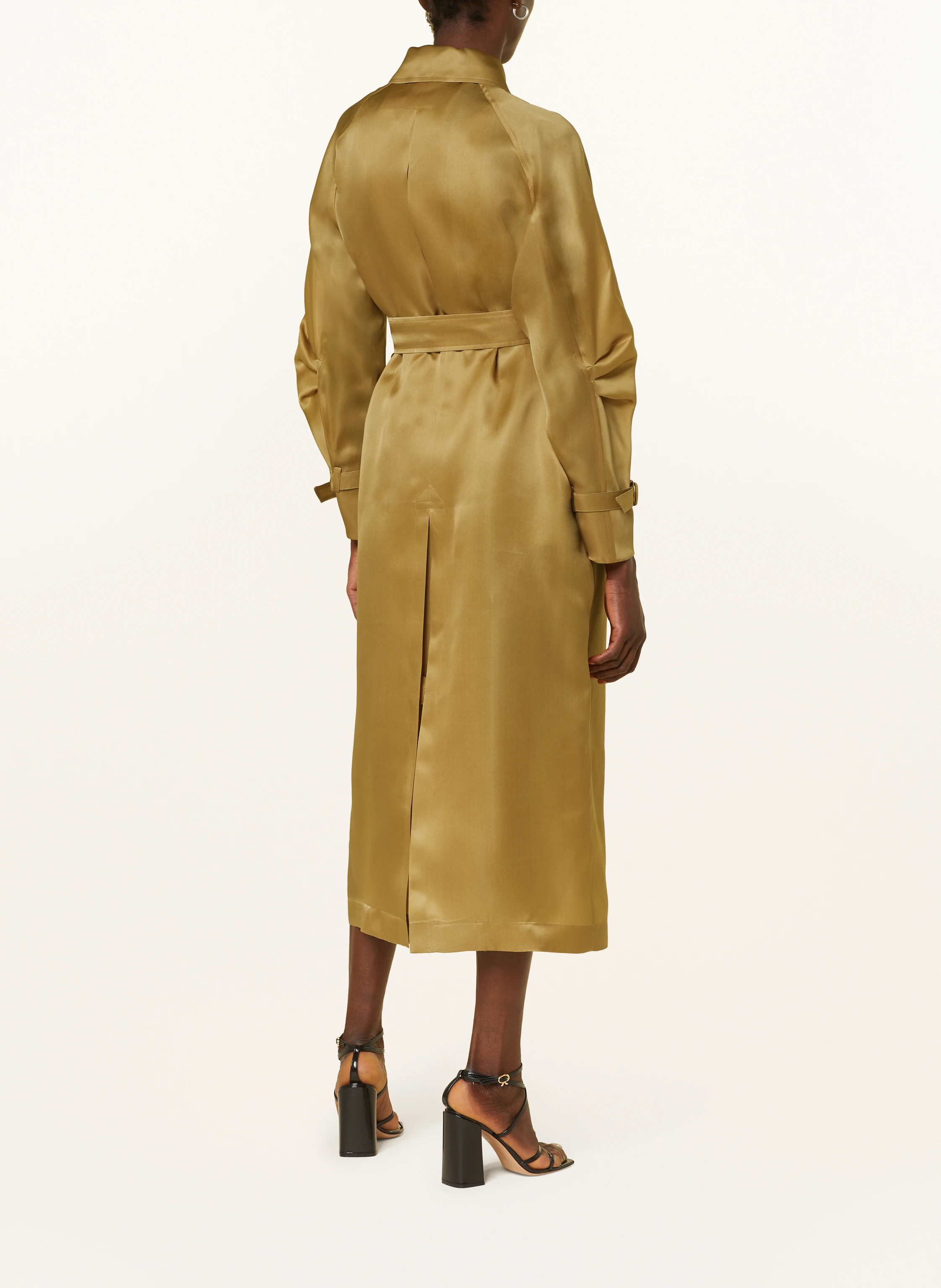 トレンチコート Max Mara Sacco' Silk Trench Coat MAX MARA Sacco double-breasted silk-organza trench | NET-A
