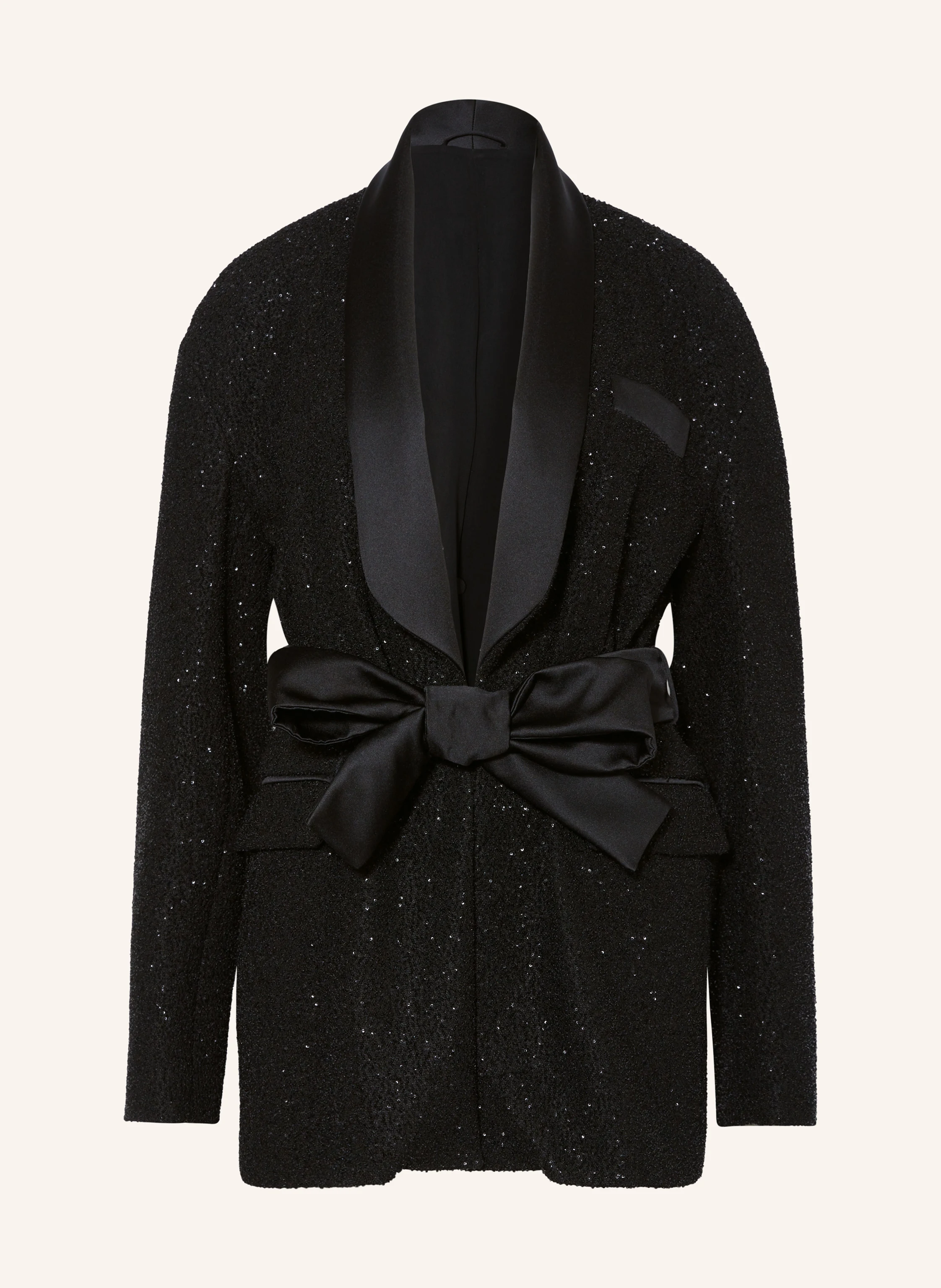 Max Mara Blazer PAU with cut-out and sequins in black