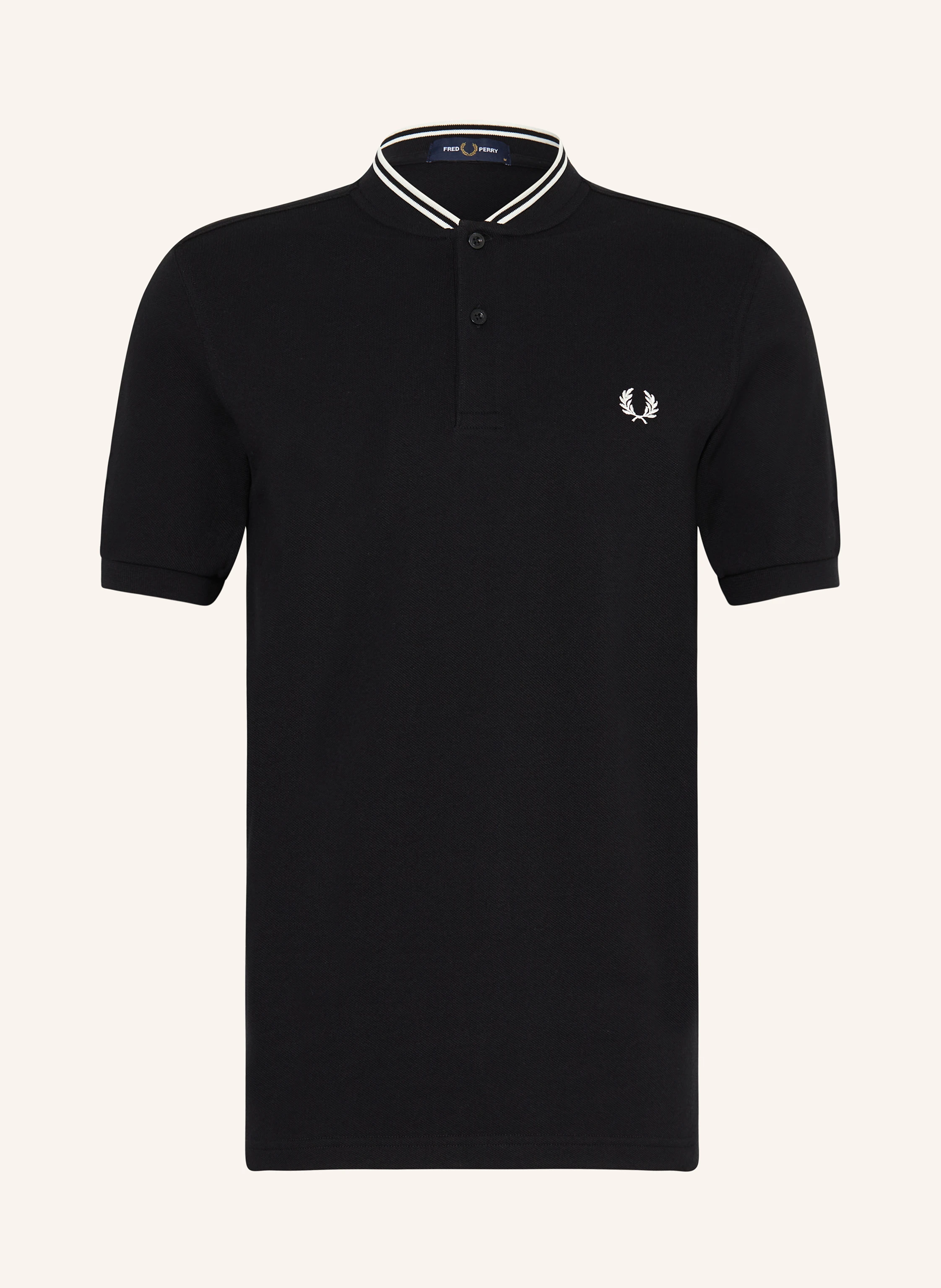 FRED PERRY Piqué polo shirt M4526 in black