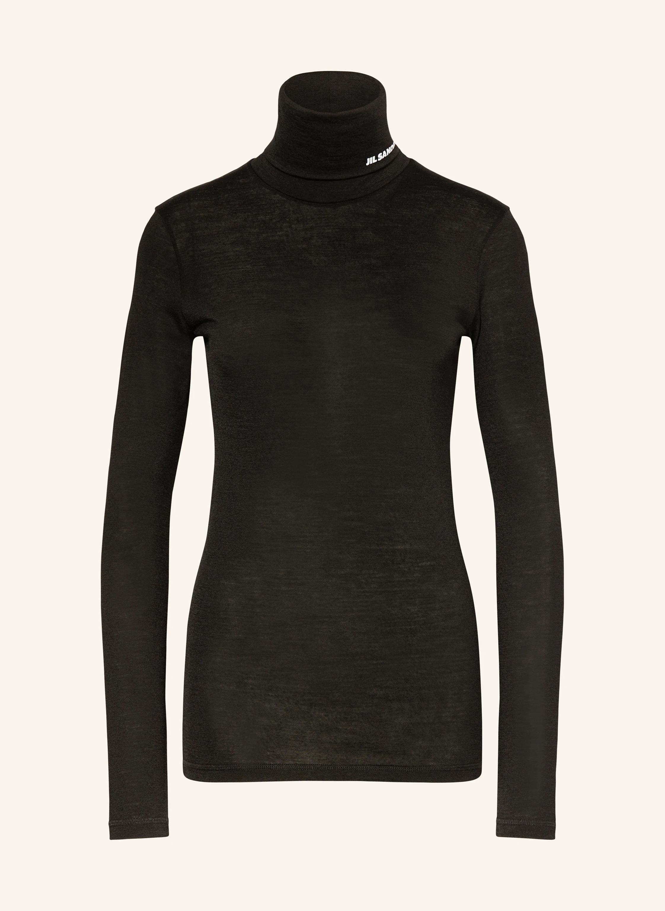 JIL SANDER Turtleneck shirt in black