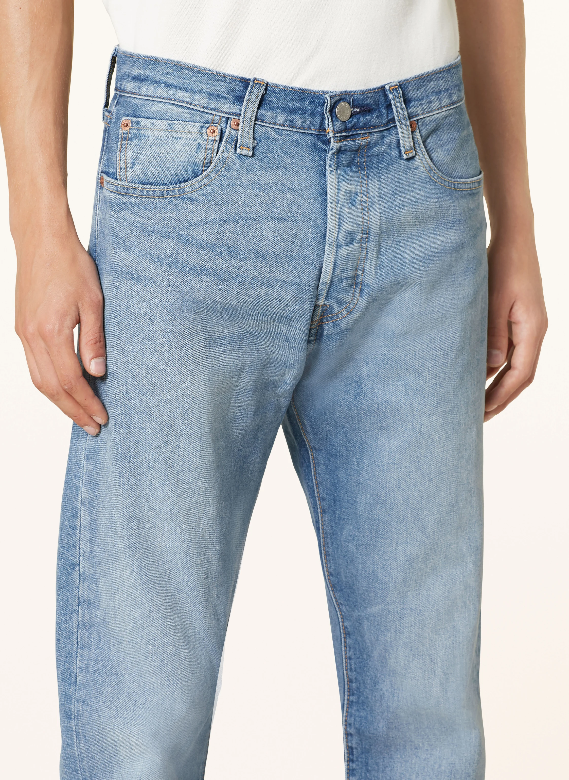 Levi's® Blugi cu croi drept 501: 18 Indigo deschis - uzat