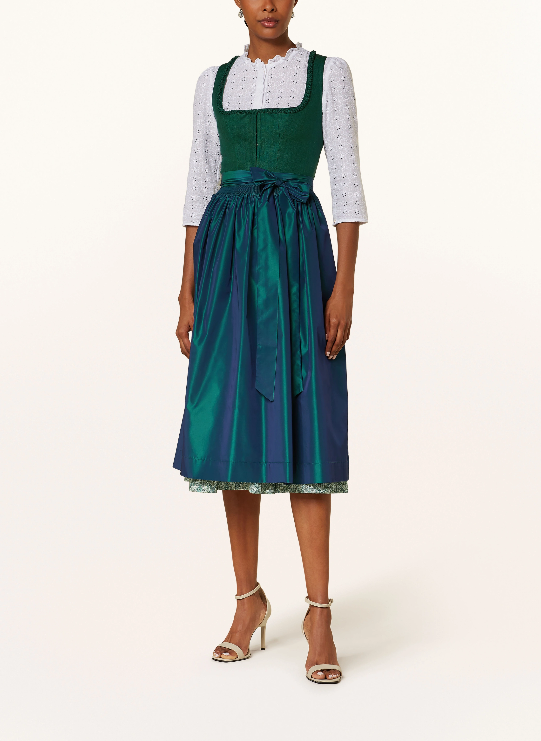 Johann & Johanna Dirndl with silk in dark green