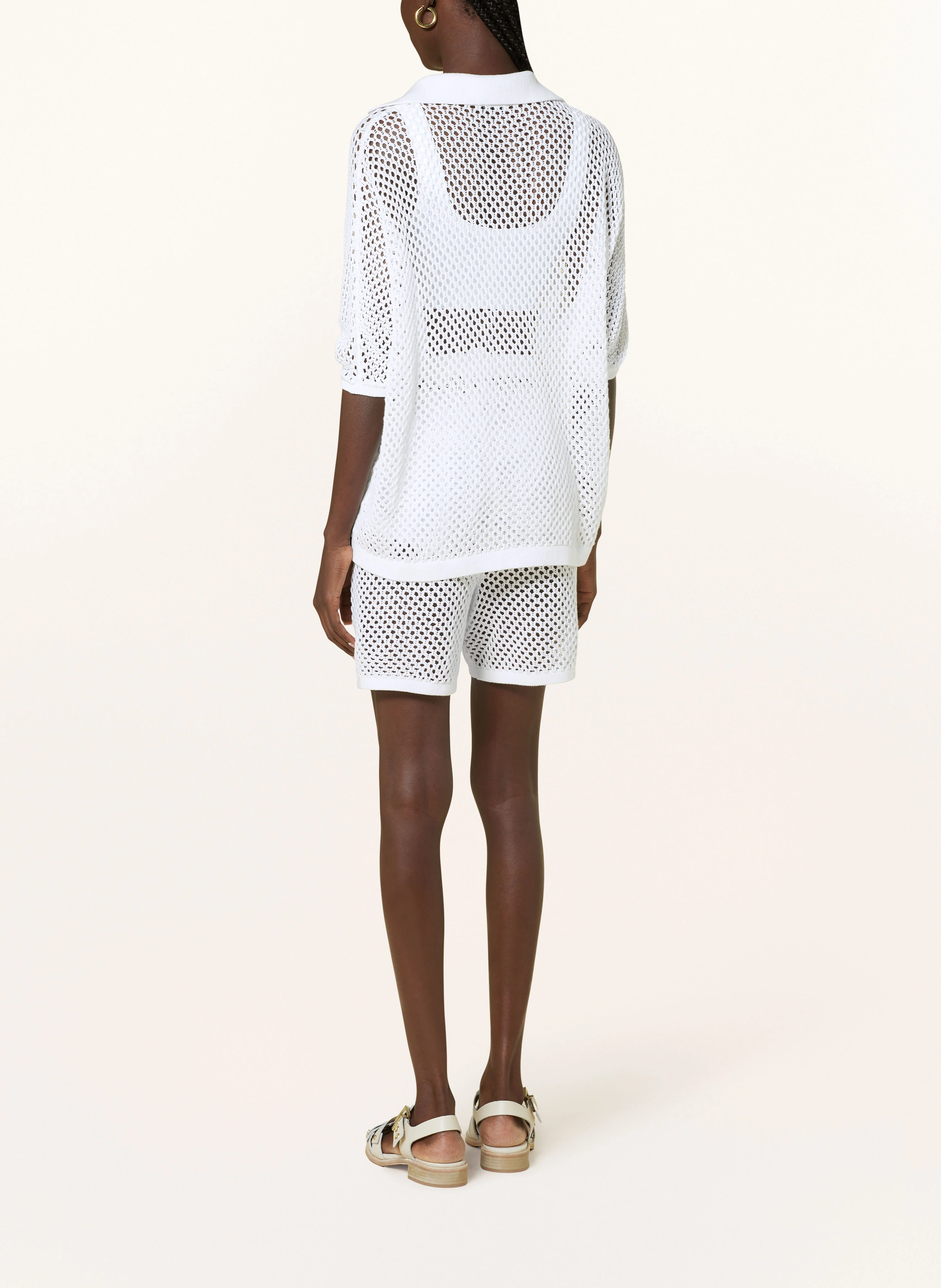 MRS & HUGS Knit shorts: WHITE