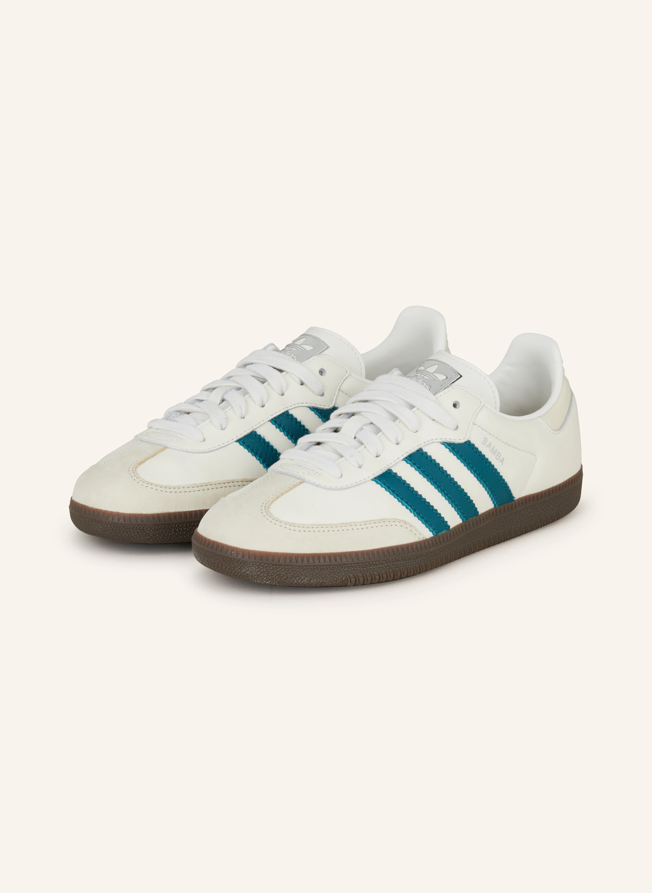 adidas Originals Sneakers SAMBA OG in cream / dark green / ecru