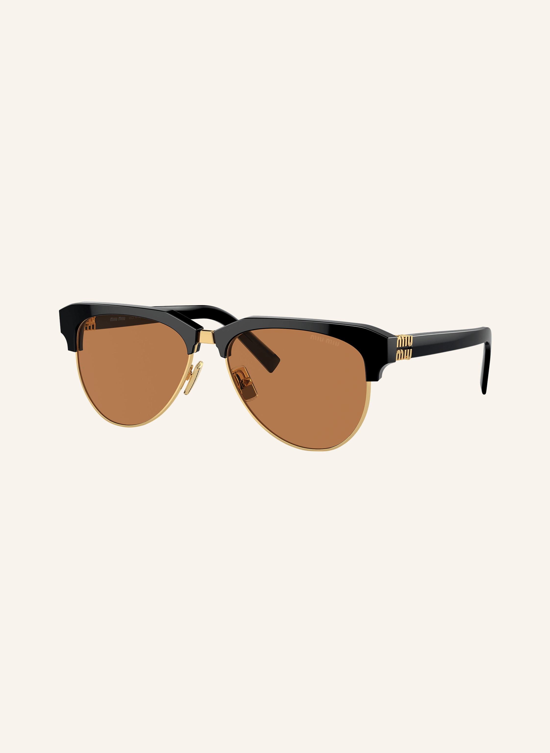 Miu Miu Women Sunglasses Black Brown Browline MU09ZS RUNWAY 1AB2Z1 BRAND NEW Miu Miu MU 09ZS 1AB2Z1 Sunglasses - Pretavoir main image 2