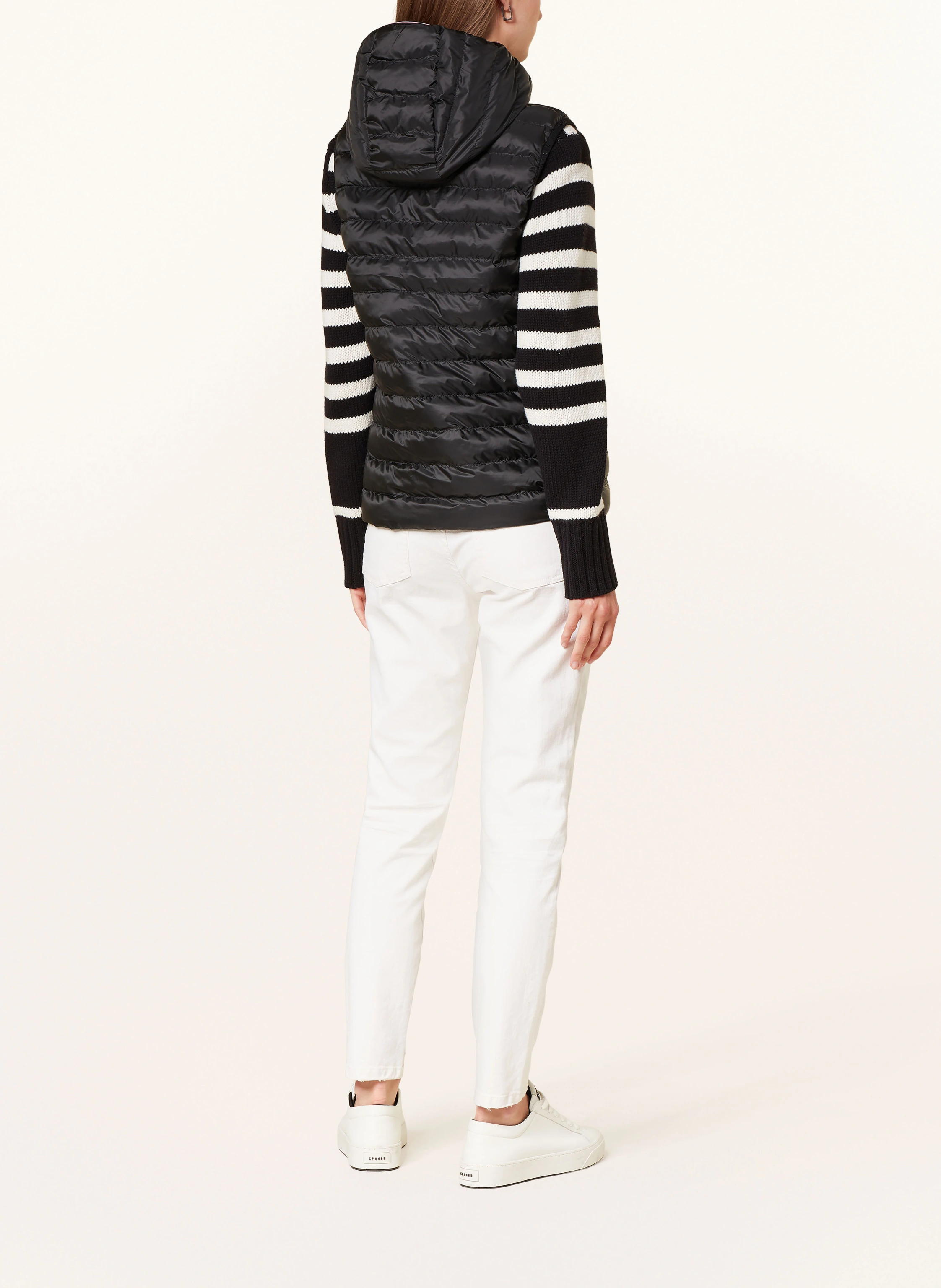 TOMMY HILFIGER Quilted vest with removable hood: BLACK