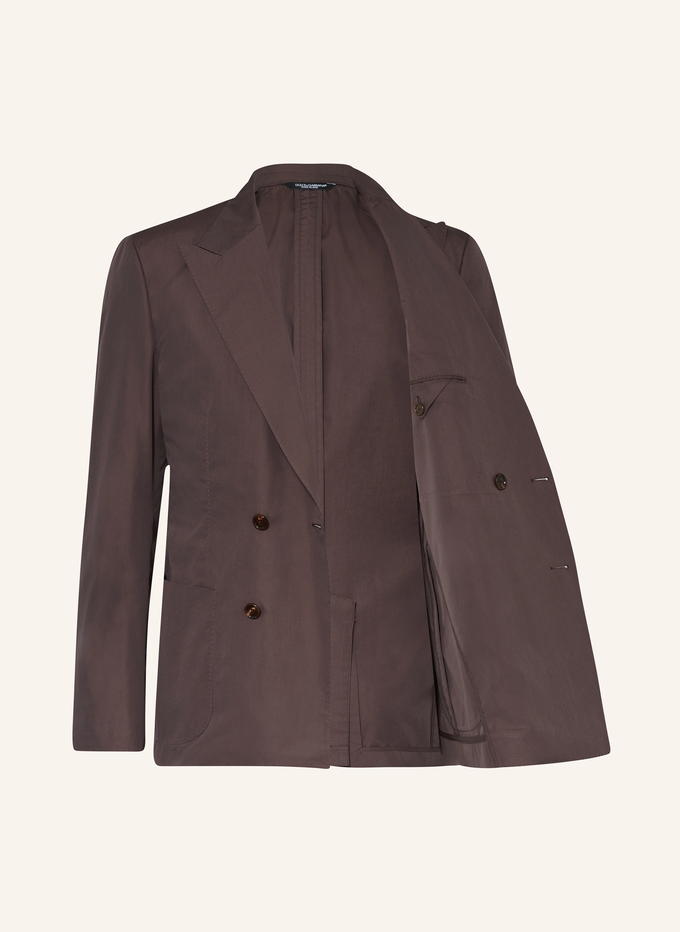 DOLCE & GABBANA Suit jacket regular portofino fit: M4015 COFFE BROWN