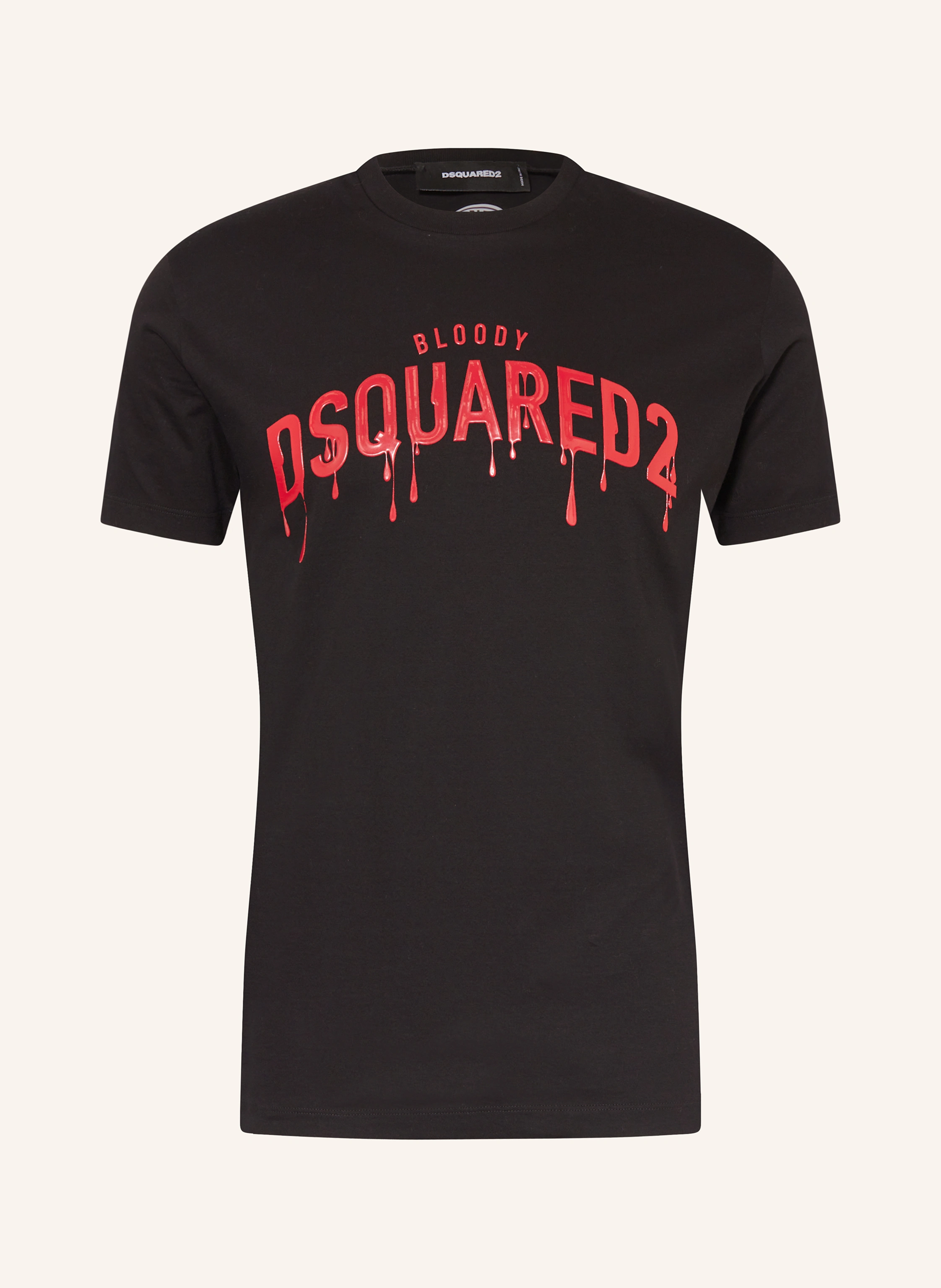 DSQUARED2 T-shirt in black/ red