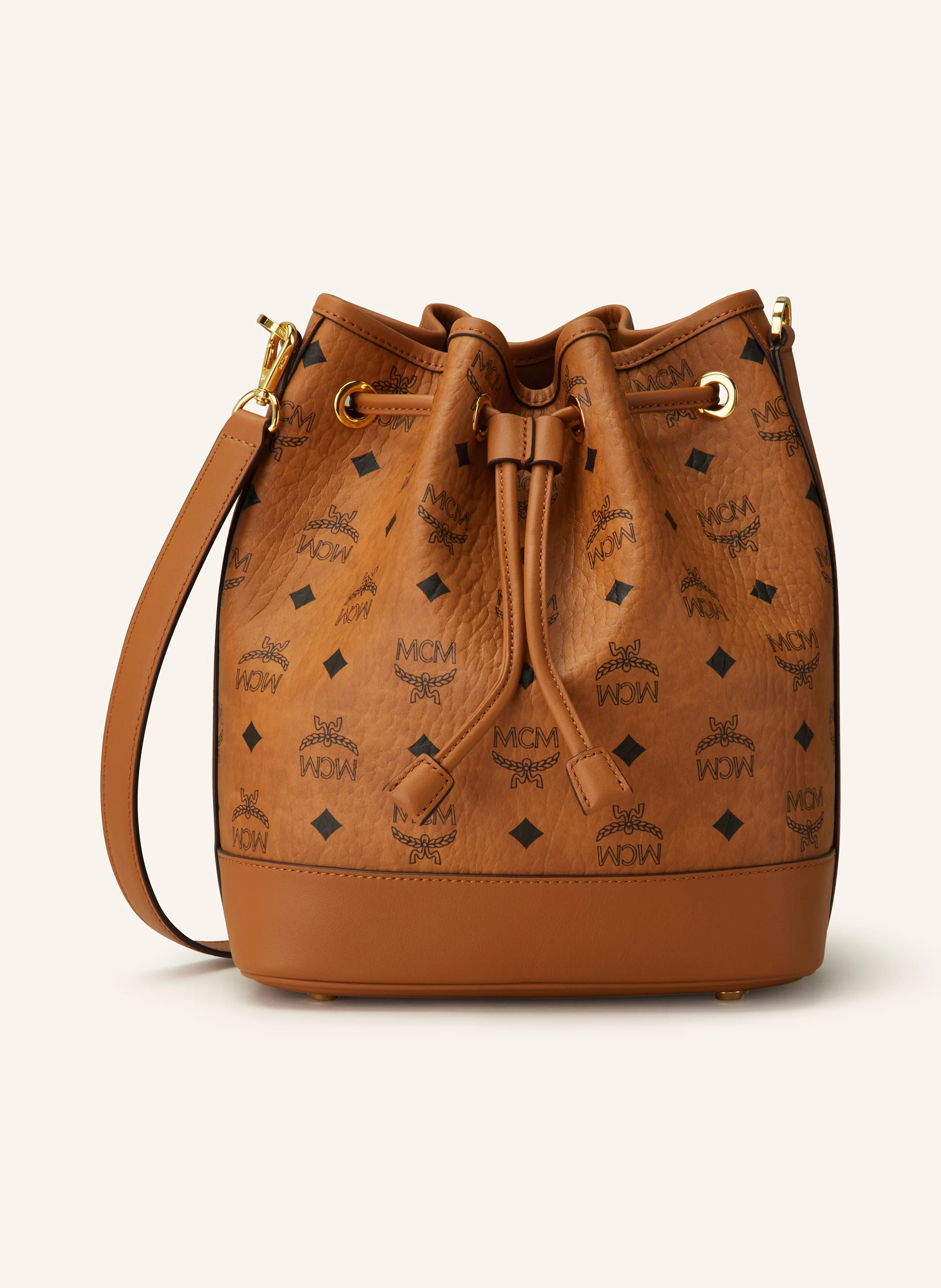 MCM Pouch bag DESSAU VI with pouch in co cognac