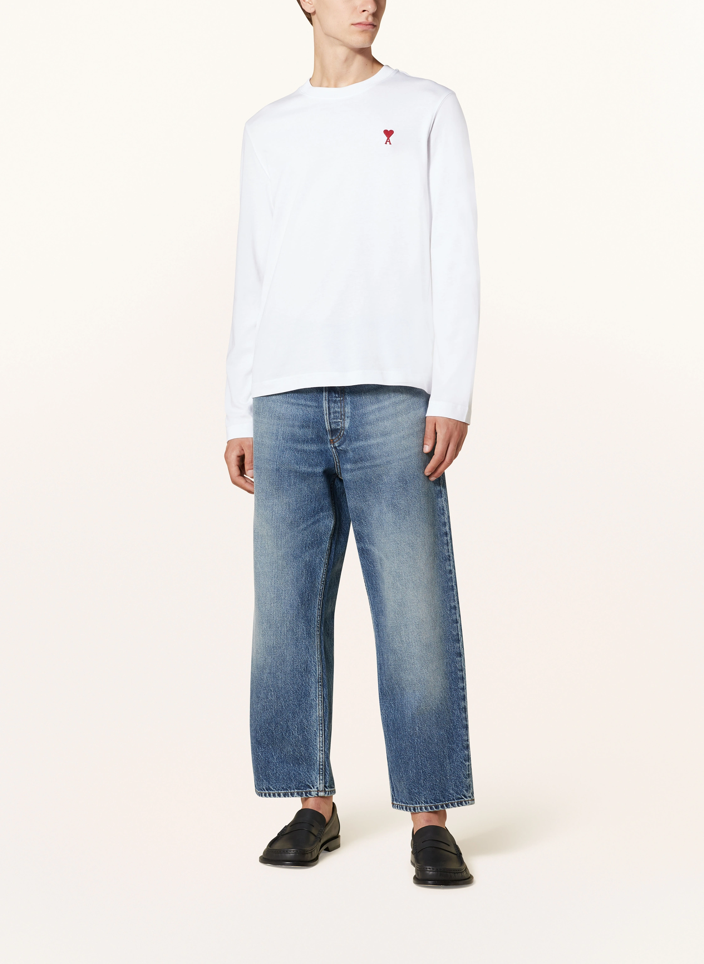 AMI PARIS Long sleeve shirt in white